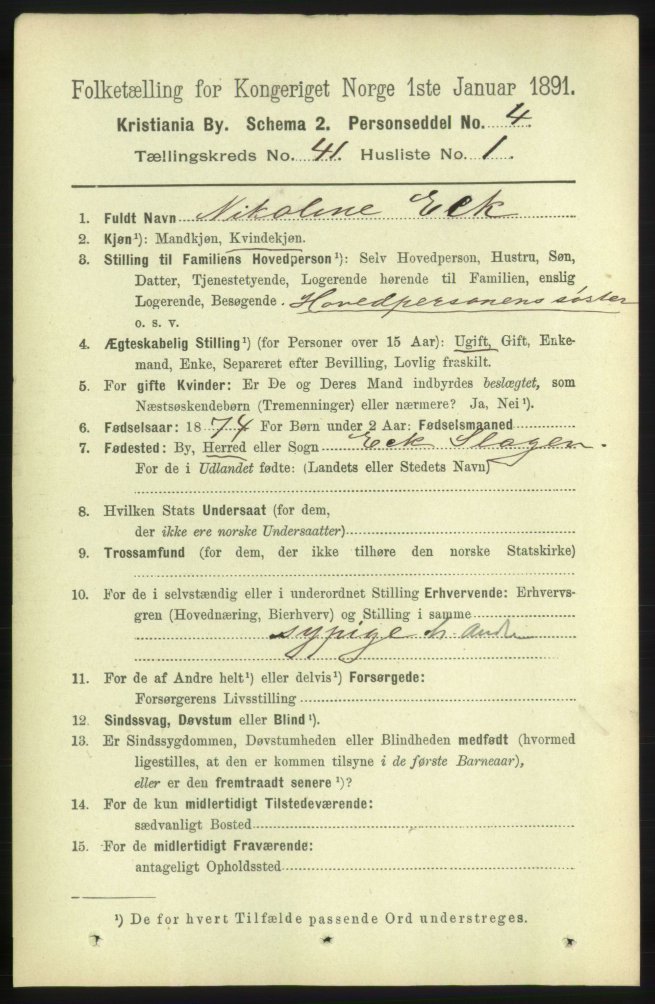 RA, 1891 census for 0301 Kristiania, 1891, p. 23737