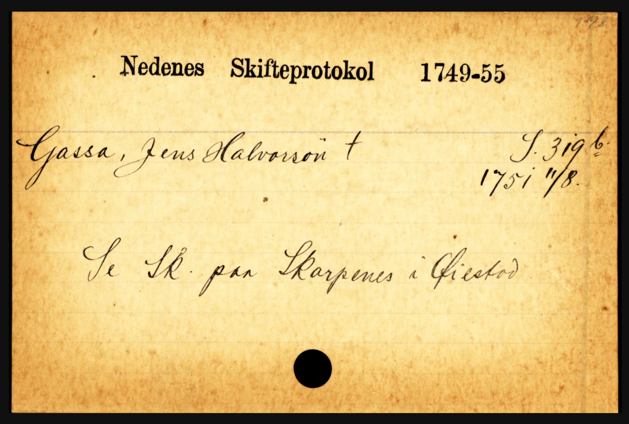 Nedenes sorenskriveri før 1824, AV/SAK-1221-0007/H, p. 8671