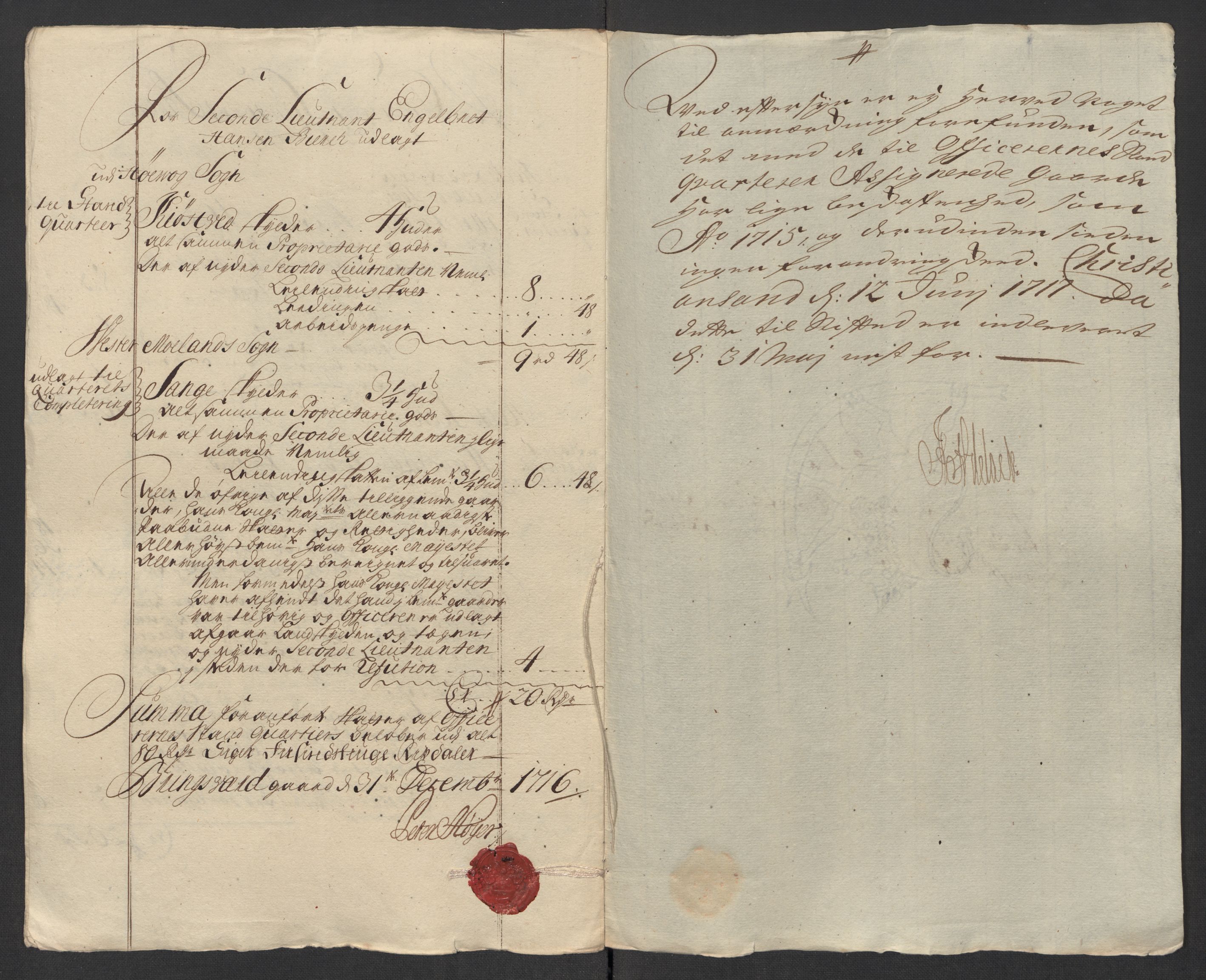 Rentekammeret inntil 1814, Reviderte regnskaper, Fogderegnskap, RA/EA-4092/R39/L2325: Fogderegnskap Nedenes, 1716, p. 272