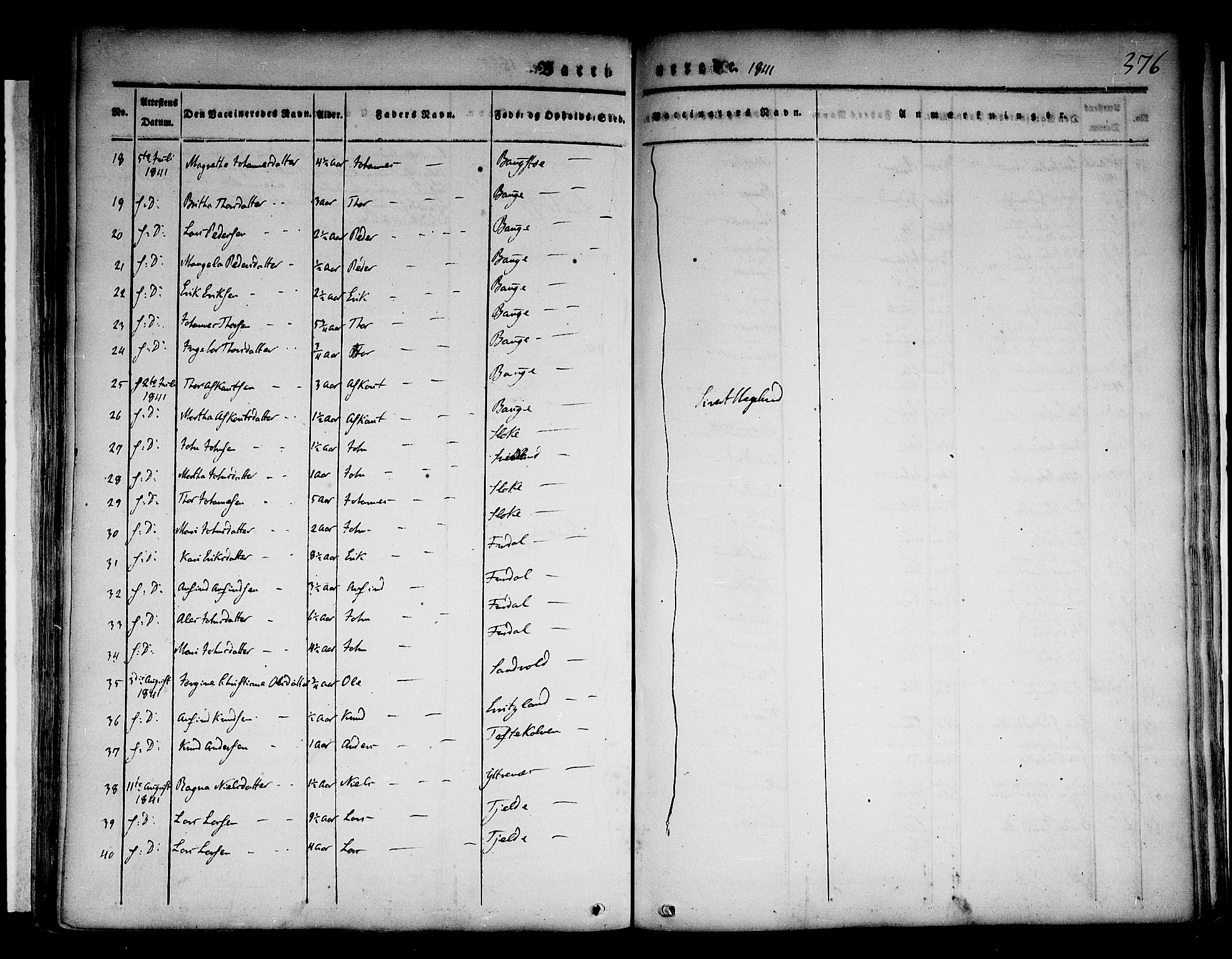 Skånevik sokneprestembete, AV/SAB-A-77801/H/Haa: Parish register (official) no. A 4, 1828-1848, p. 376