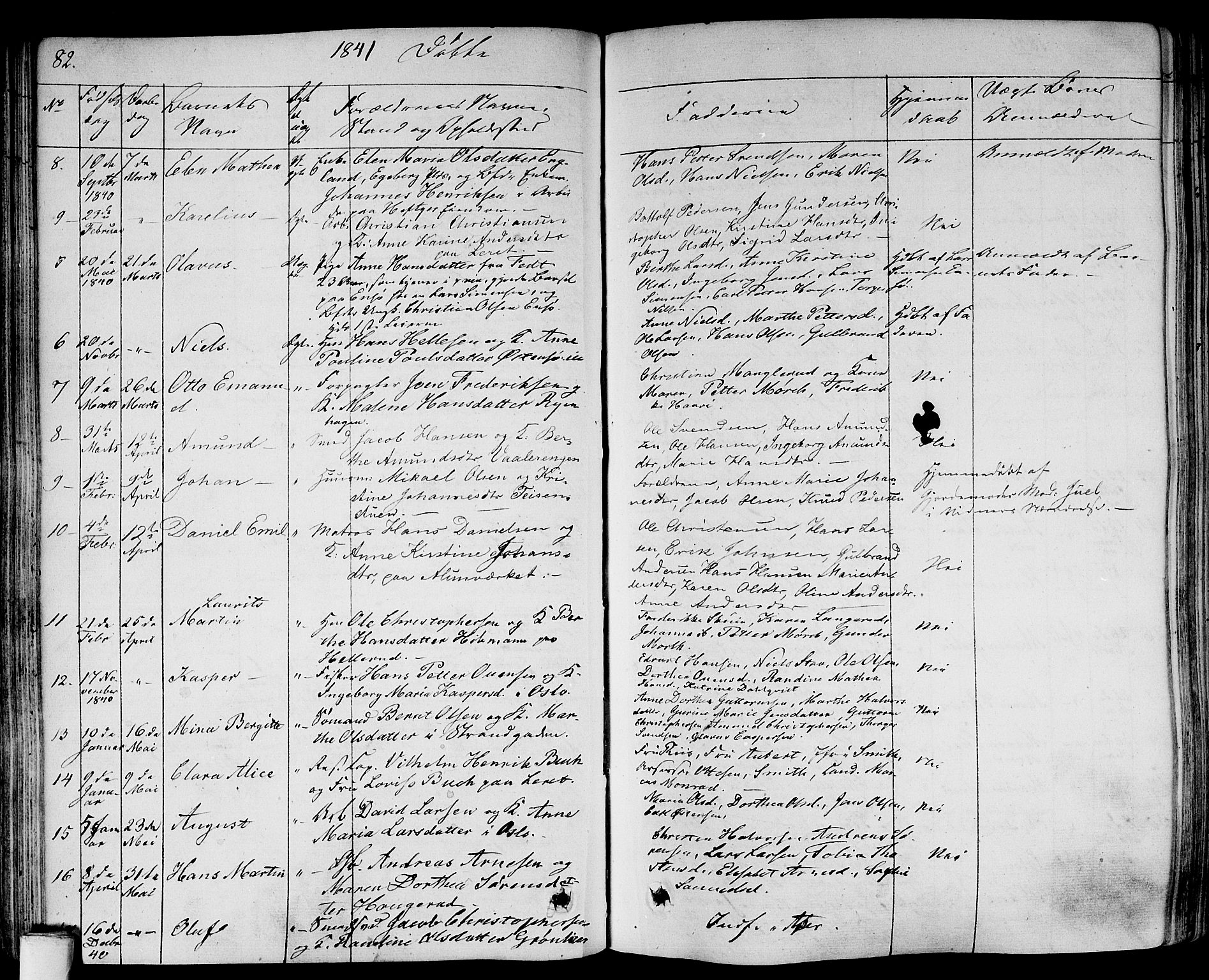 Gamlebyen prestekontor Kirkebøker, SAO/A-10884/F/Fa/L0003: Parish register (official) no. 3, 1829-1849, p. 82