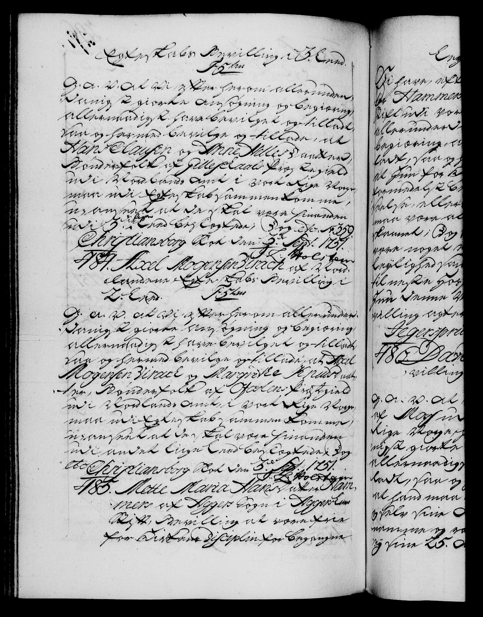 Danske Kanselli 1572-1799, RA/EA-3023/F/Fc/Fca/Fcaa/L0037: Norske registre, 1751-1752, p. 296b