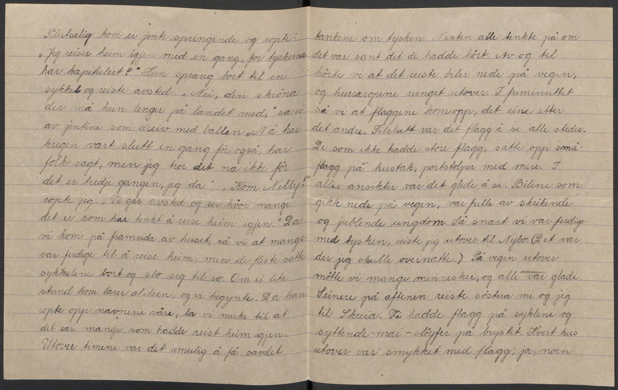 Det norske totalavholdsselskap, AV/RA-PA-0419/E/Eb/L0603: Skolestiler om krigstida (ordnet topografisk etter distrikt og skole), 1946, p. 422