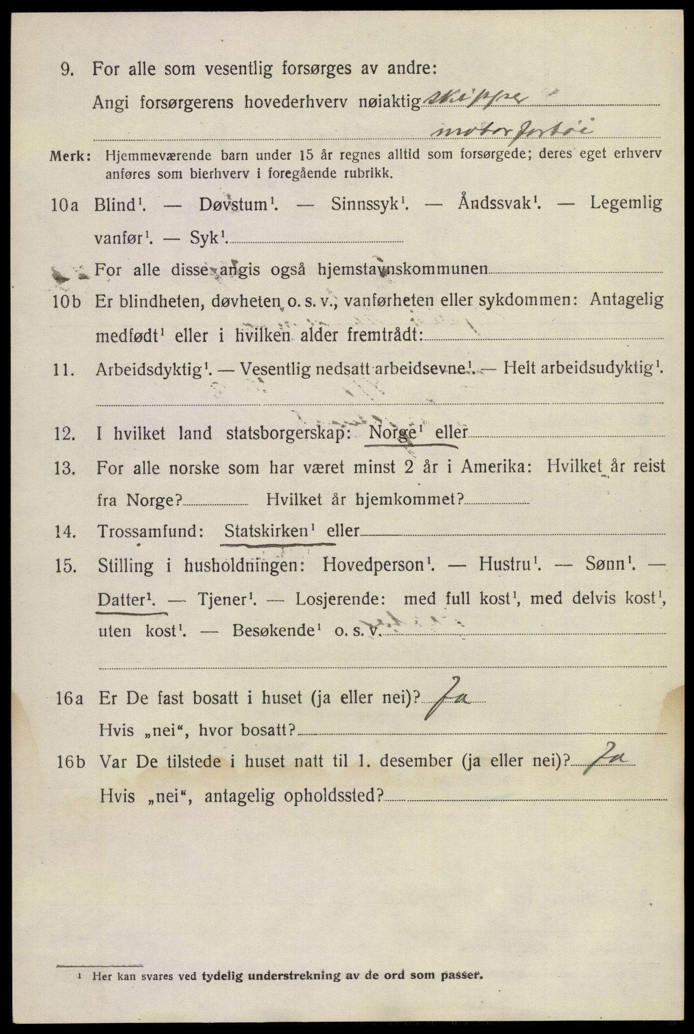 SAKO, 1920 census for Sandeherred, 1920, p. 8655