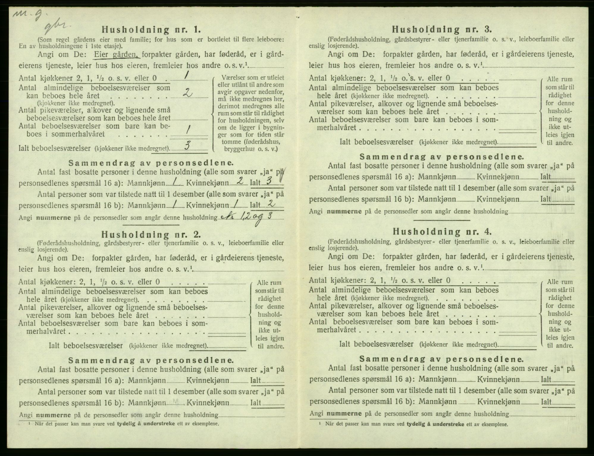 SAB, 1920 census for Fitjar, 1920, p. 563