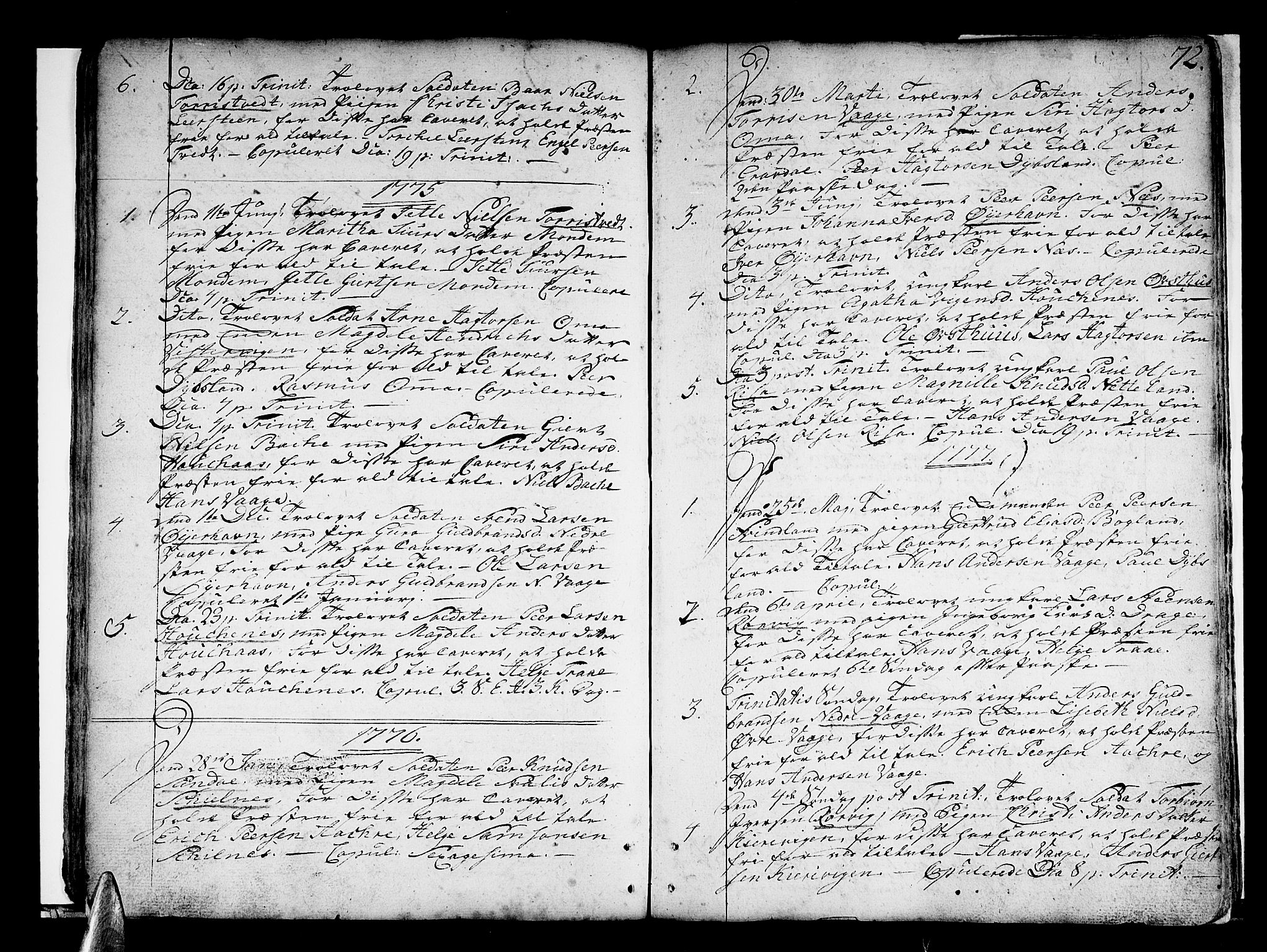 Strandebarm sokneprestembete, AV/SAB-A-78401/H/Haa: Parish register (official) no. A 3 /3, 1751-1787, p. 72