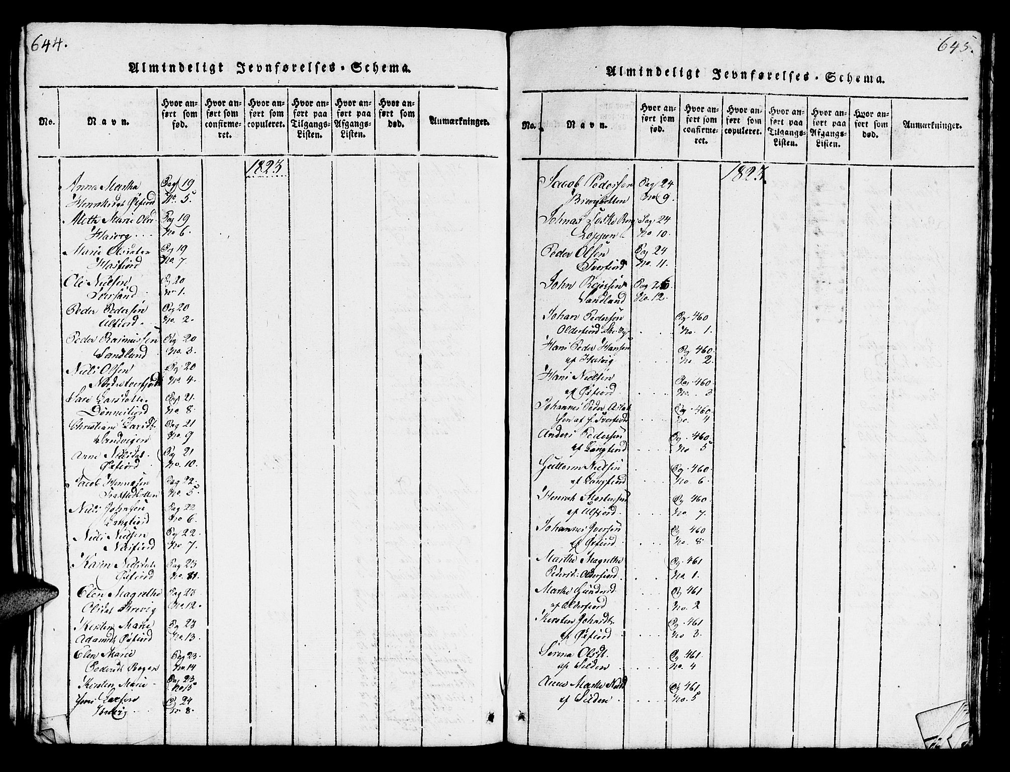 Loppa sokneprestkontor, AV/SATØ-S-1339/H/Hb/L0001klokker: Parish register (copy) no. 1, 1820-1849, p. 644-645