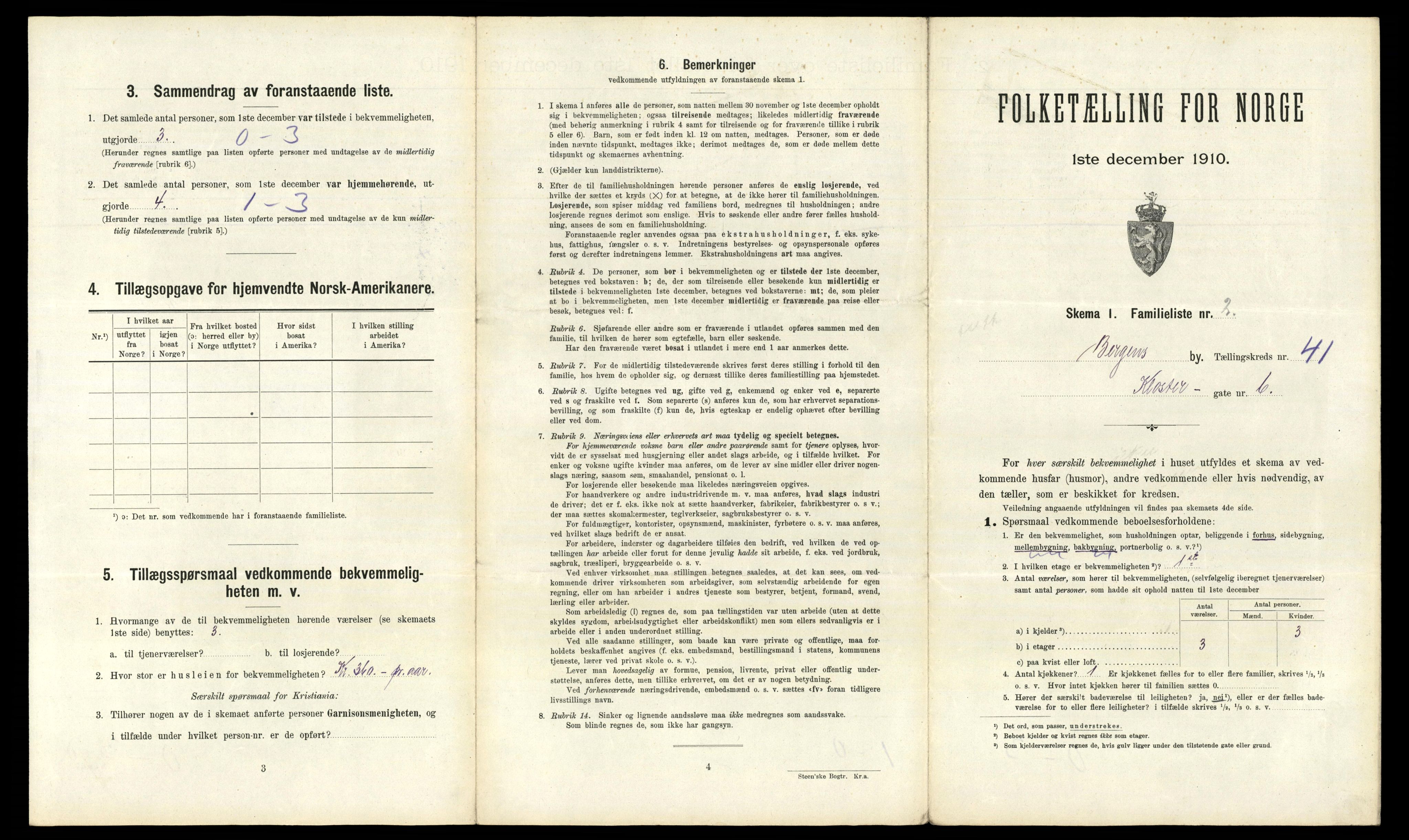 RA, 1910 census for Bergen, 1910, p. 13839