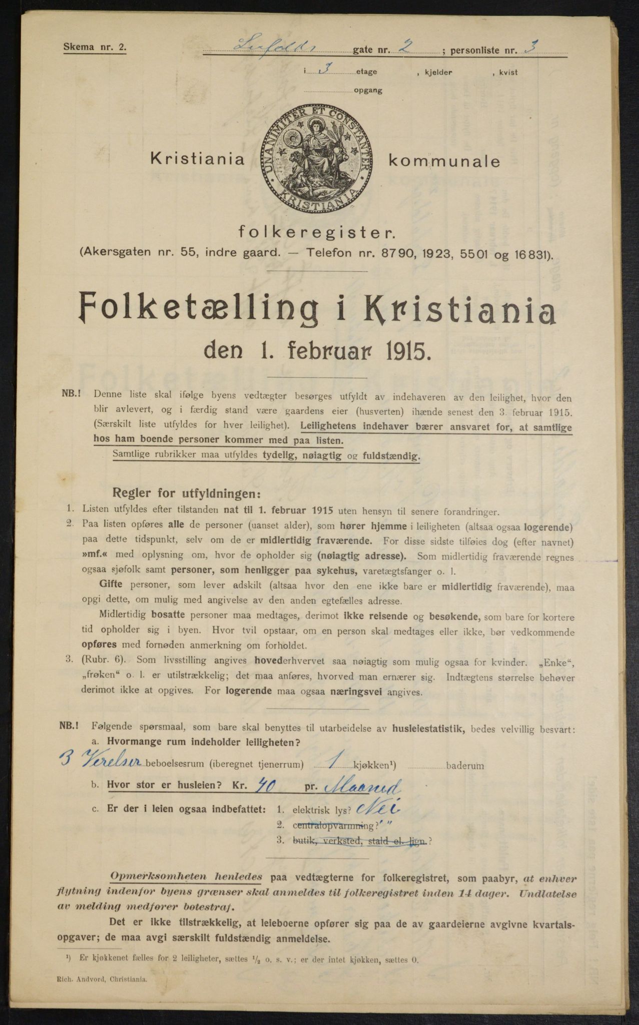 OBA, Municipal Census 1915 for Kristiania, 1915, p. 56742