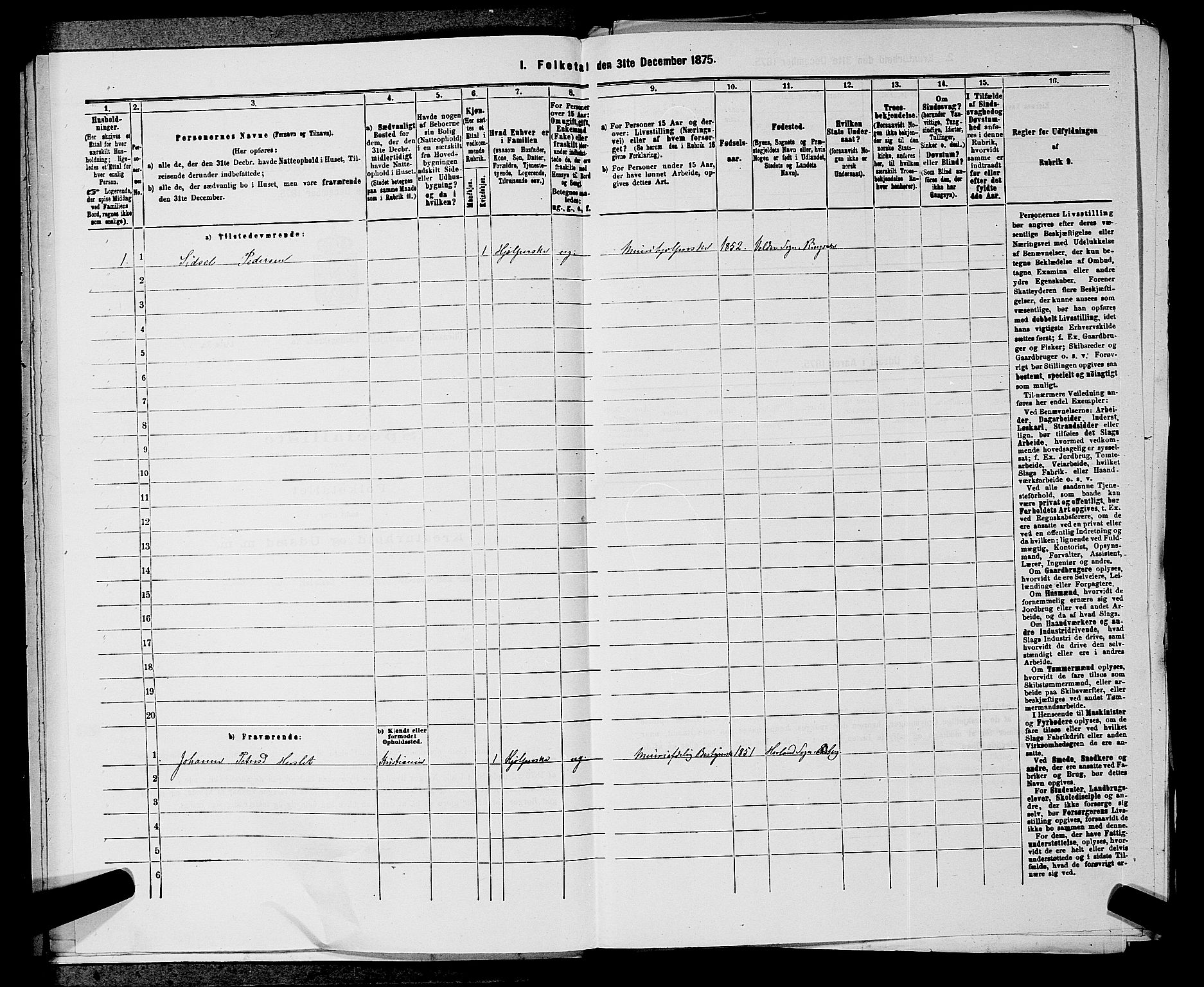 RA, 1875 census for 0235P Ullensaker, 1875, p. 328