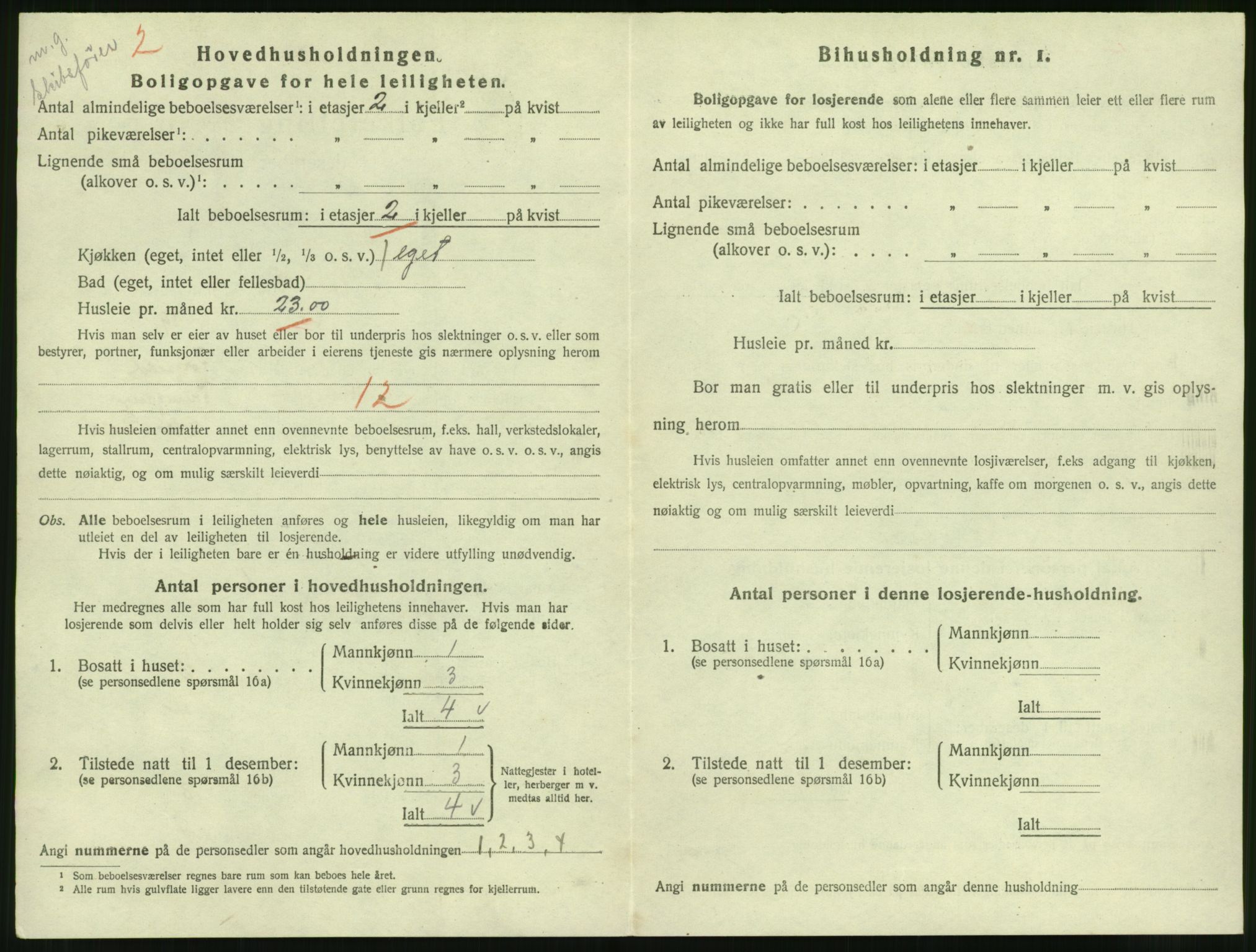 SAB, 1920 census for Florø, 1920, p. 1063