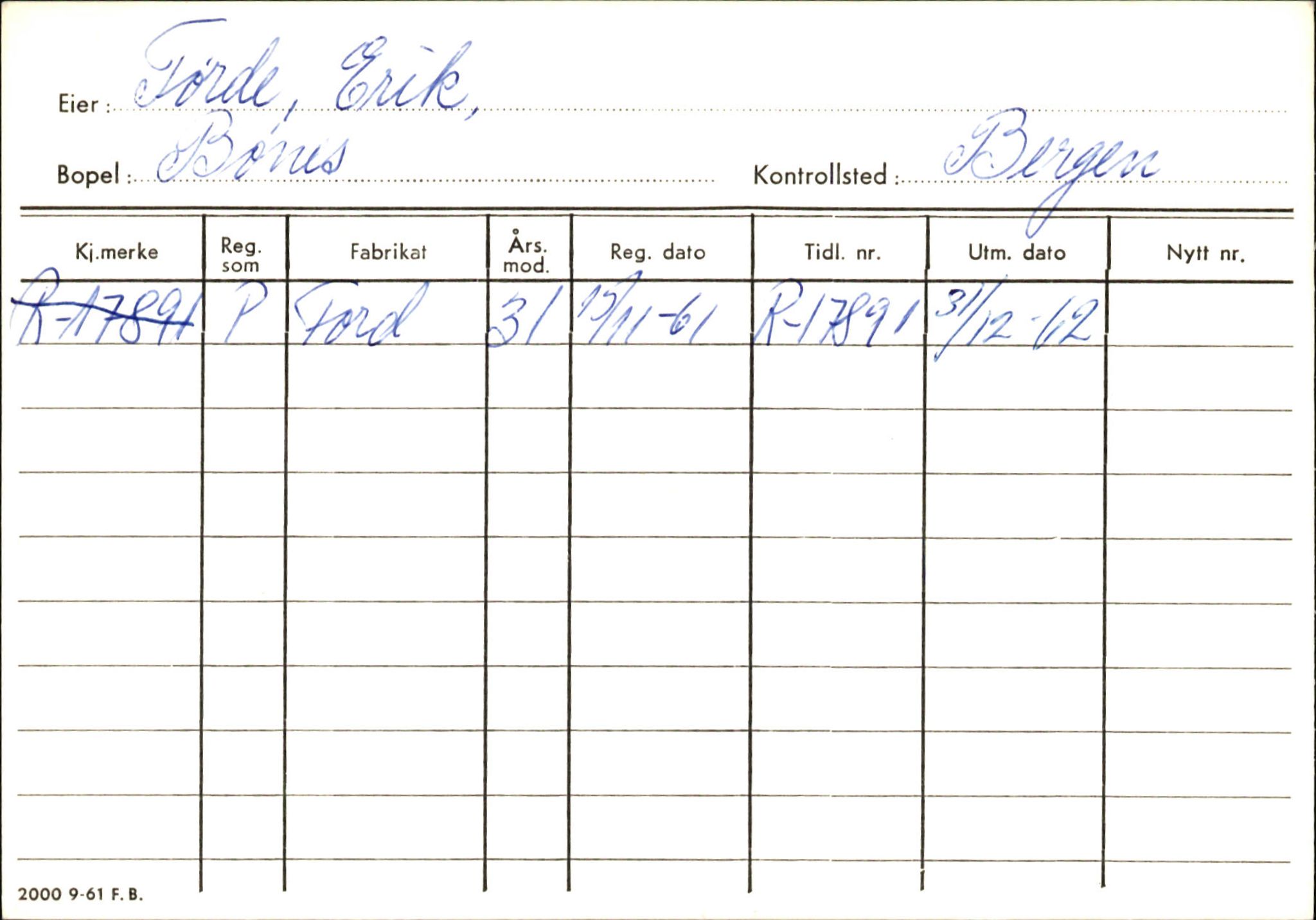 Statens vegvesen, Hordaland vegkontor, AV/SAB-A-5201/2/Ha/L0015: R-eierkort F-G, 1920-1971, p. 201