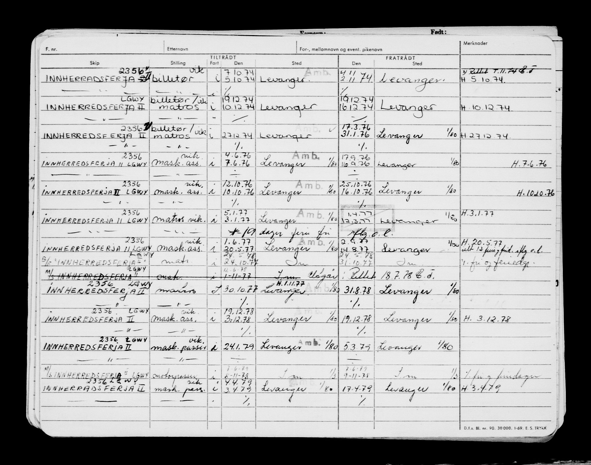 Direktoratet for sjømenn, AV/RA-S-3545/G/Gb/L0215: Hovedkort, 1923, p. 251