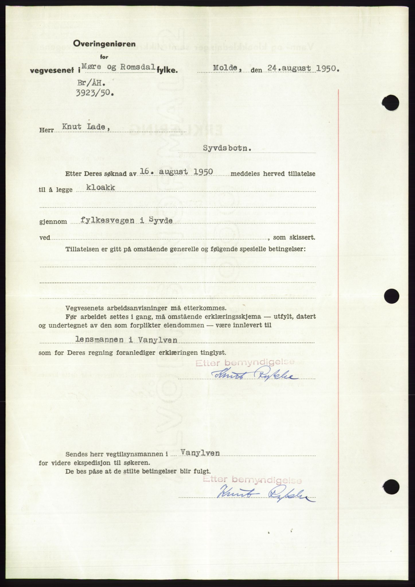 Søre Sunnmøre sorenskriveri, AV/SAT-A-4122/1/2/2C/L0087: Mortgage book no. 13A, 1950-1950, Diary no: : 1856/1950