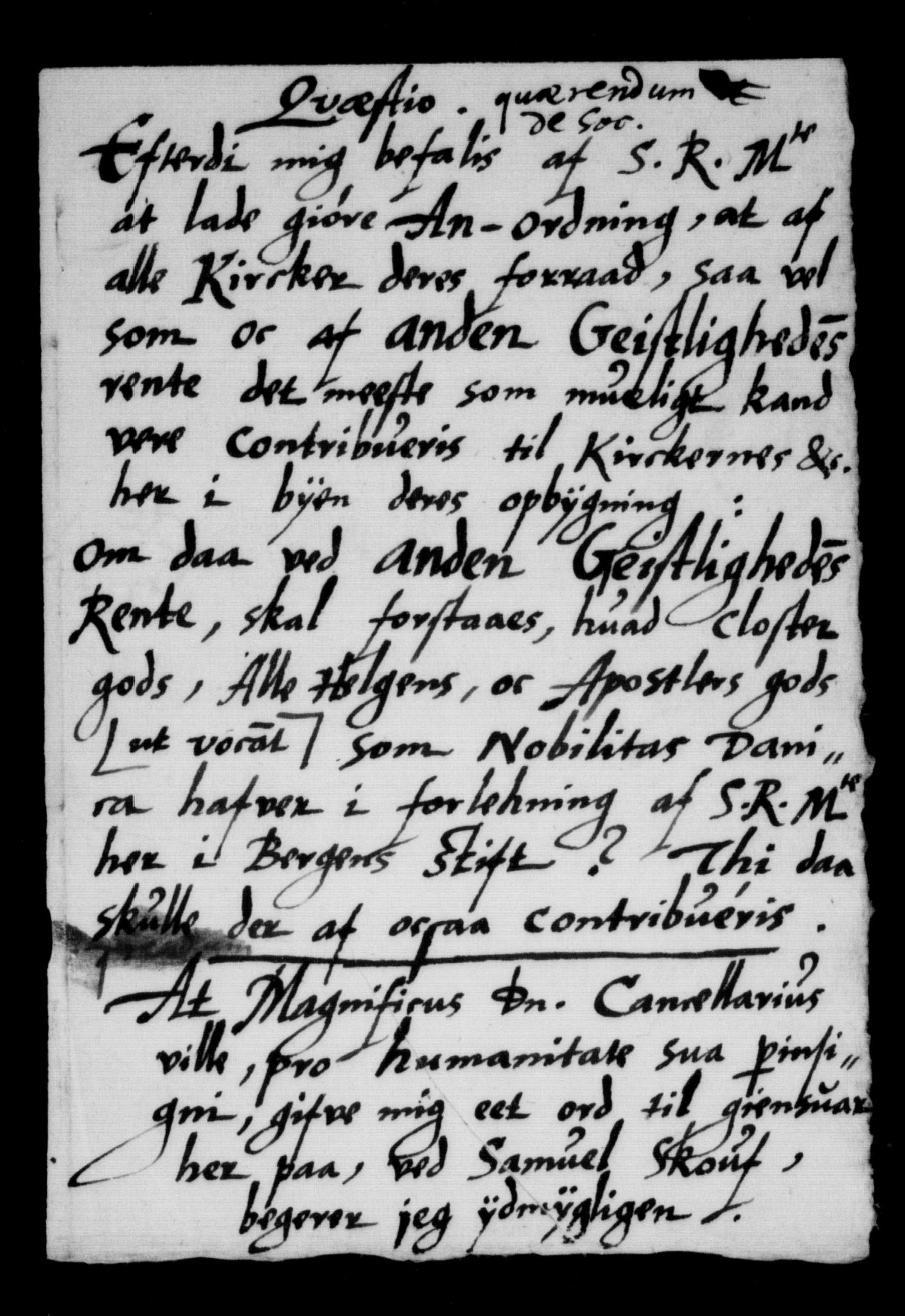 Danske Kanselli, Skapsaker, AV/RA-EA-4061/F/L0055: Skap 14, pakke 18A-18B, litra Ø, 1607-1704, p. 46