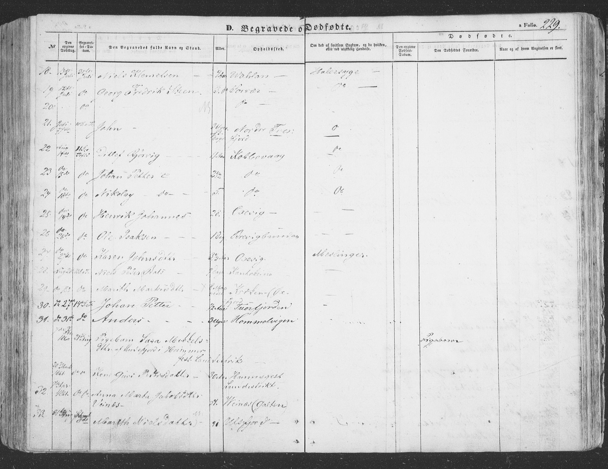 Loppa sokneprestkontor, AV/SATØ-S-1339/H/Ha/L0004kirke: Parish register (official) no. 4, 1849-1868, p. 229