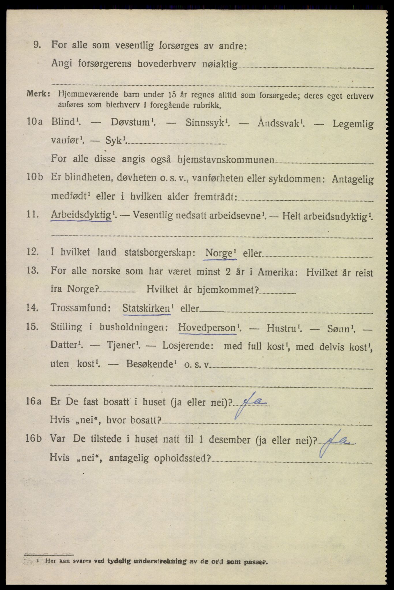 SAK, 1920 census for Herad, 1920, p. 1293
