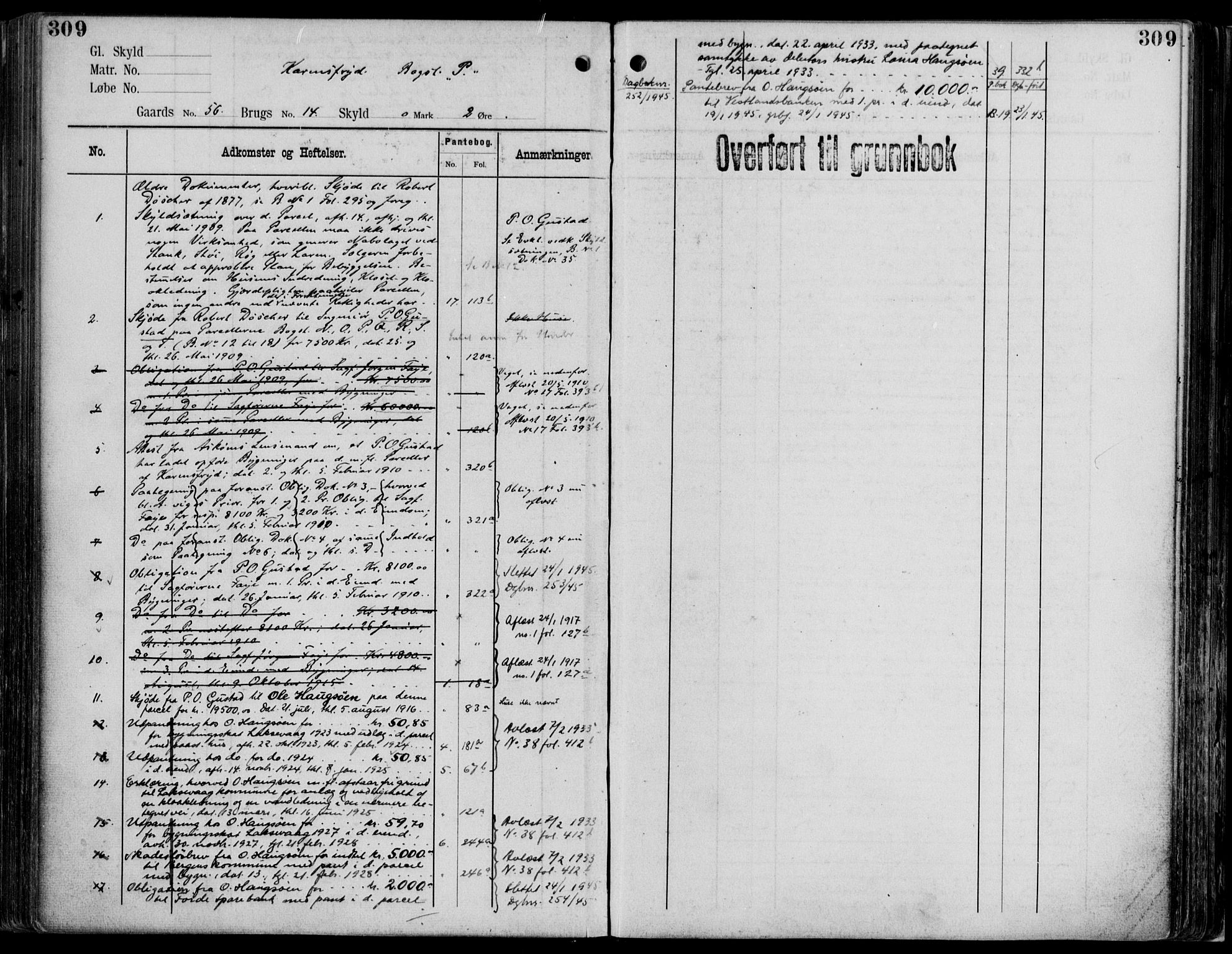 Midhordland sorenskriveri, AV/SAB-A-3001/1/G/Ga/Gab/L0114: Mortgage register no. II.A.b.114, p. 308