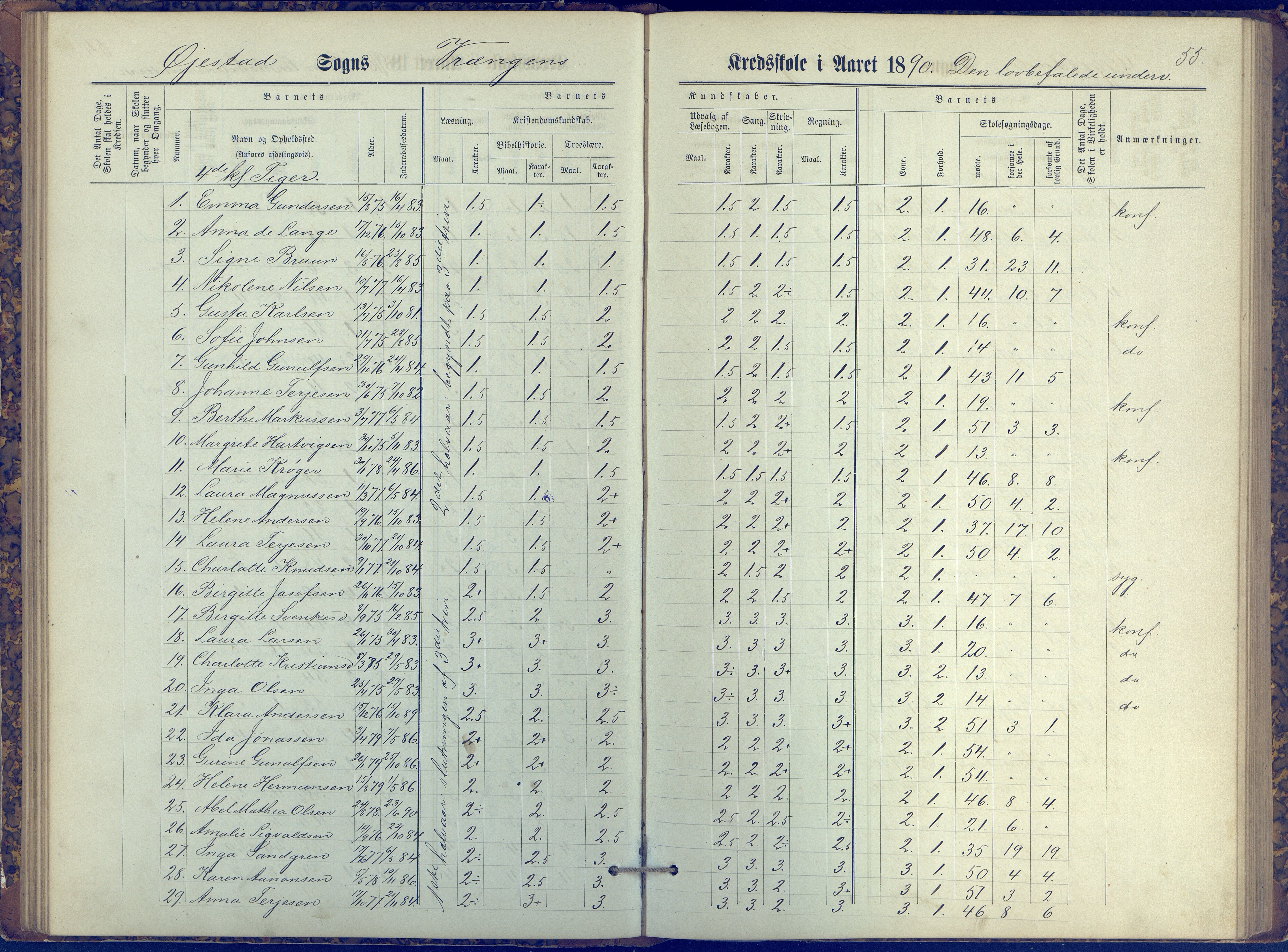 Øyestad kommune frem til 1979, AAKS/KA0920-PK/06/06K/L0006: Protokoll, 1881-1894, p. 55