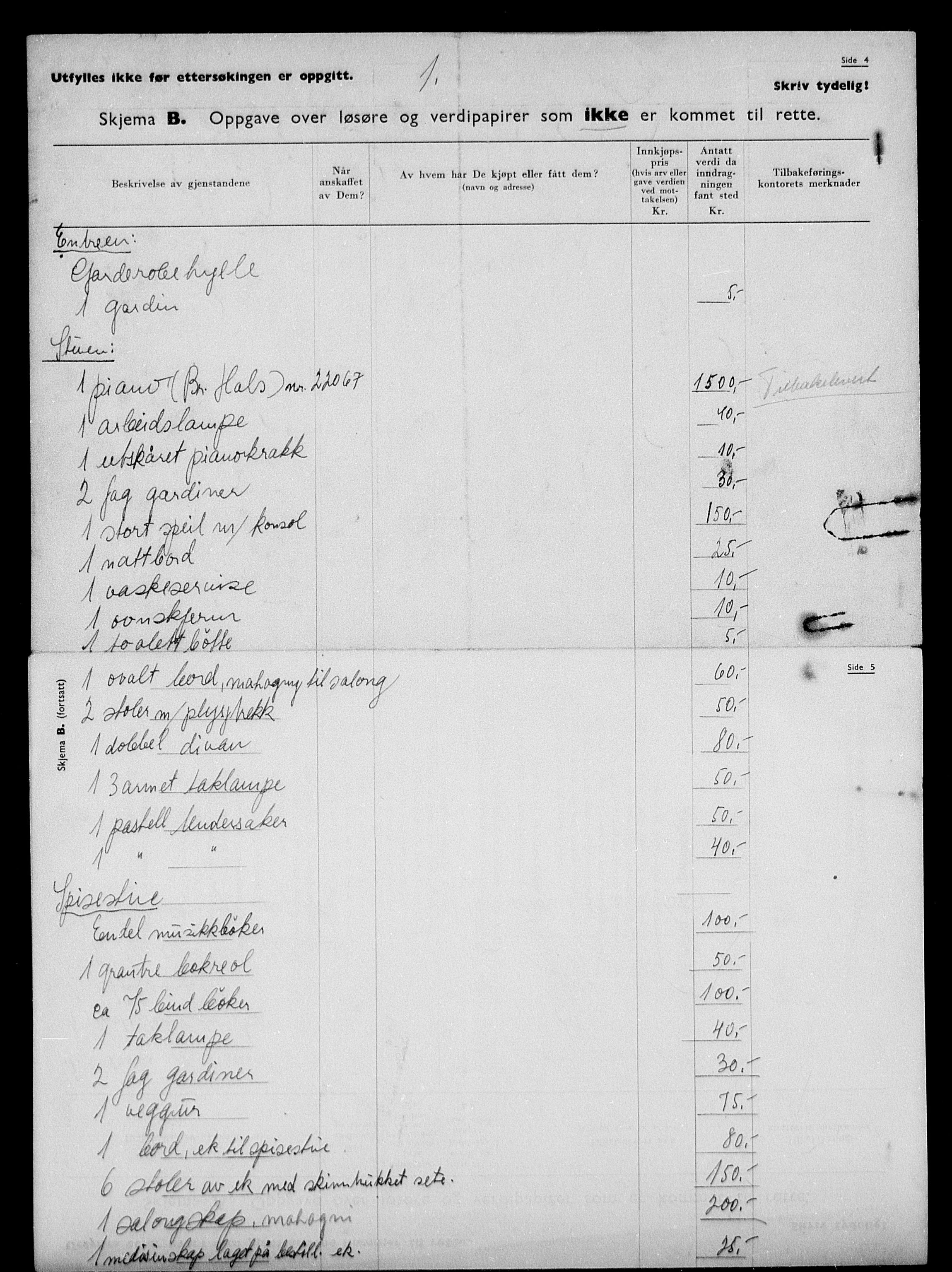 Justisdepartementet, Tilbakeføringskontoret for inndratte formuer, AV/RA-S-1564/H/Hc/Hca/L0903: --, 1945-1947, p. 31