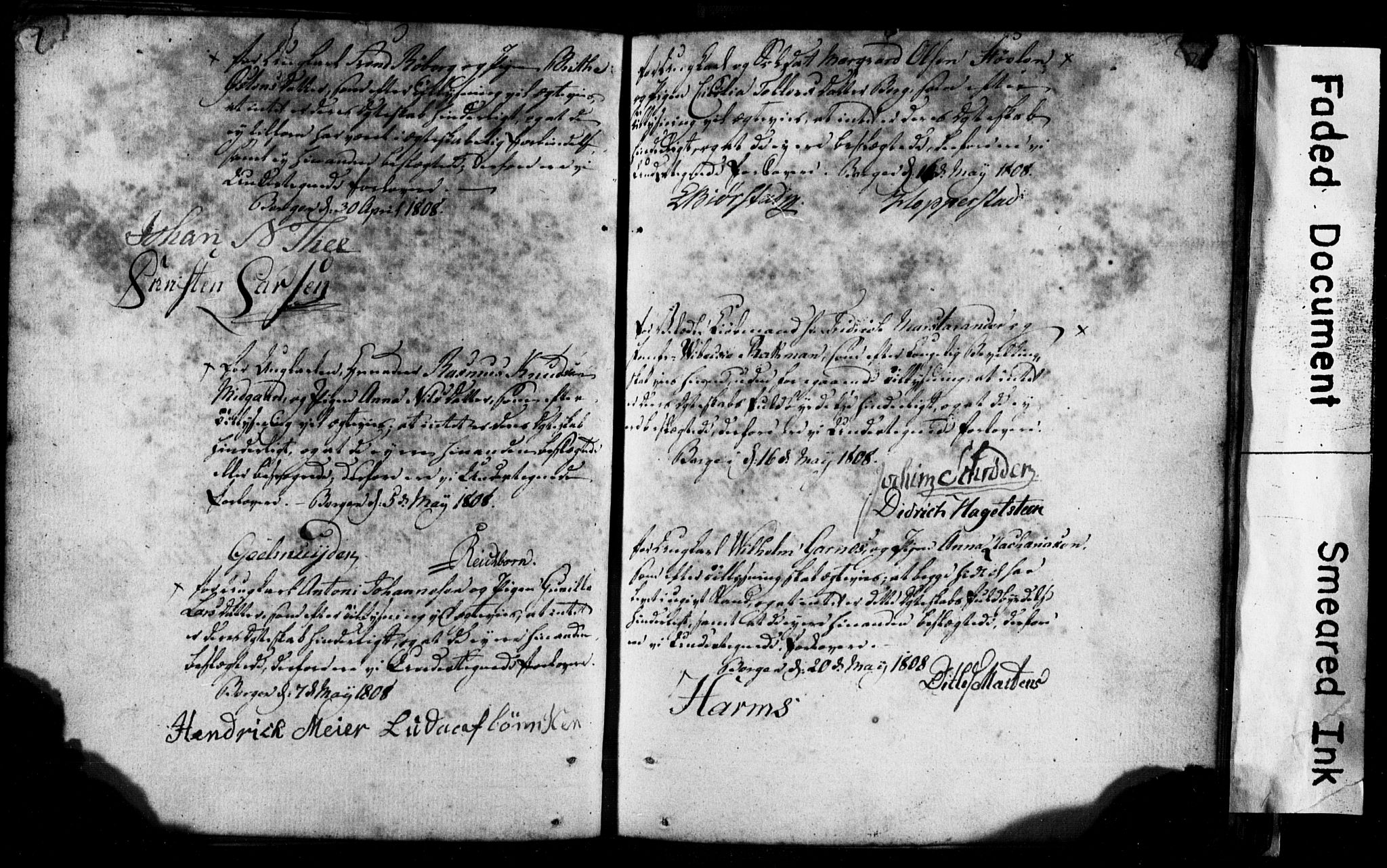 Korskirken sokneprestembete, AV/SAB-A-76101: Best man's statements no. II.5.1, 1776-1816, p. 285