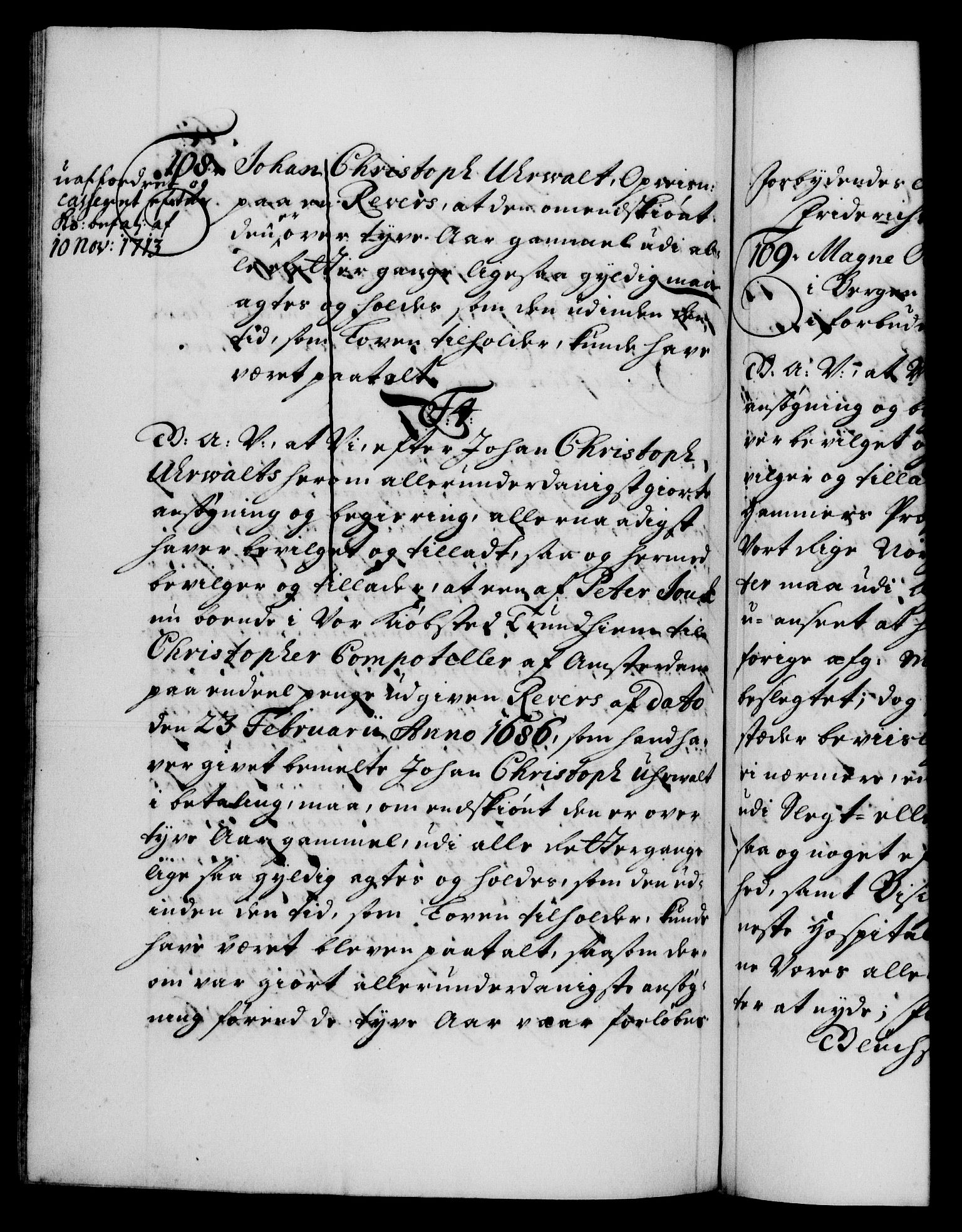 Danske Kanselli 1572-1799, AV/RA-EA-3023/F/Fc/Fca/Fcaa/L0019: Norske registre, 1704-1707, p. 363b