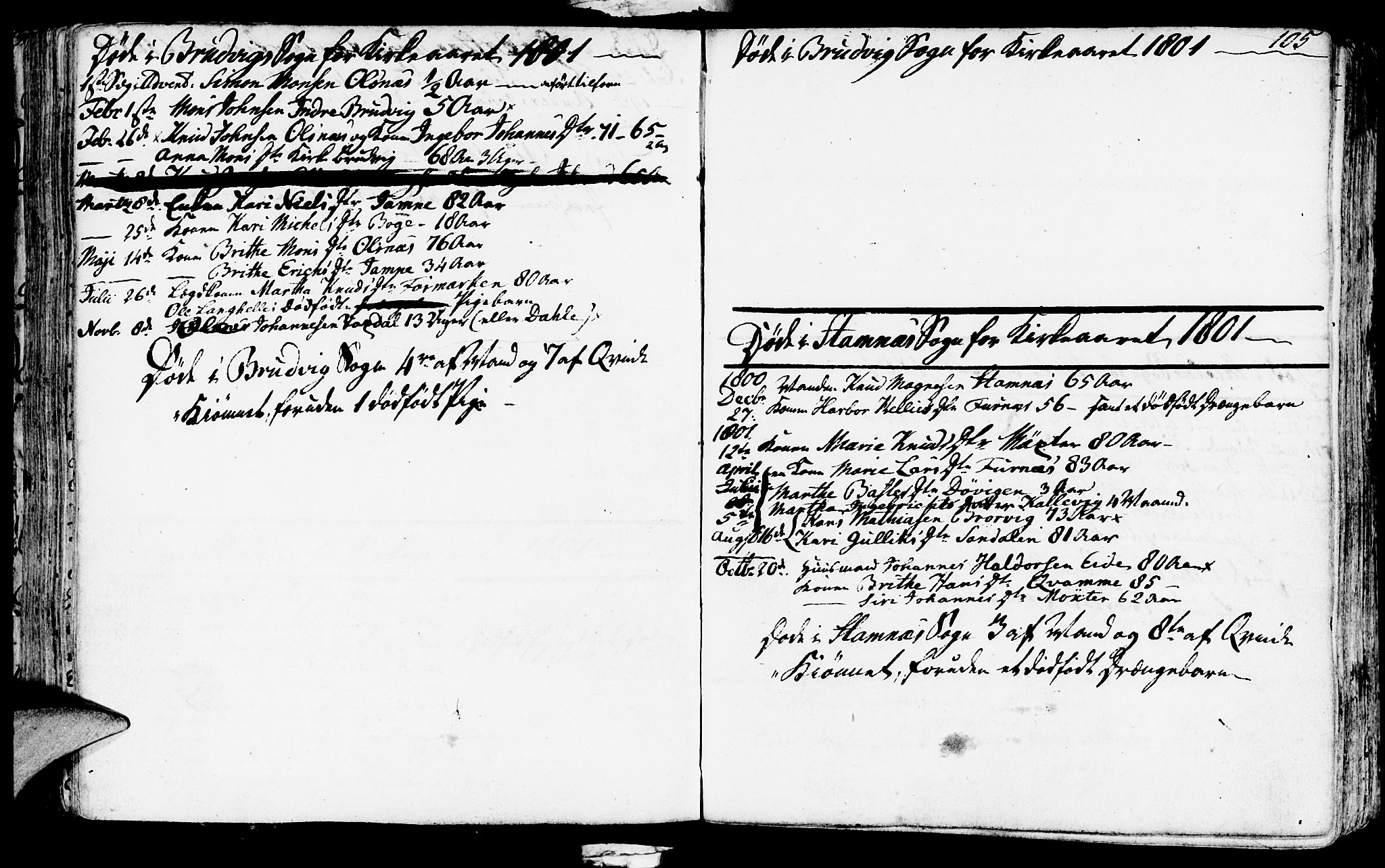 Haus sokneprestembete, AV/SAB-A-75601/H/Haa: Parish register (official) no. A 11, 1796-1816, p. 105