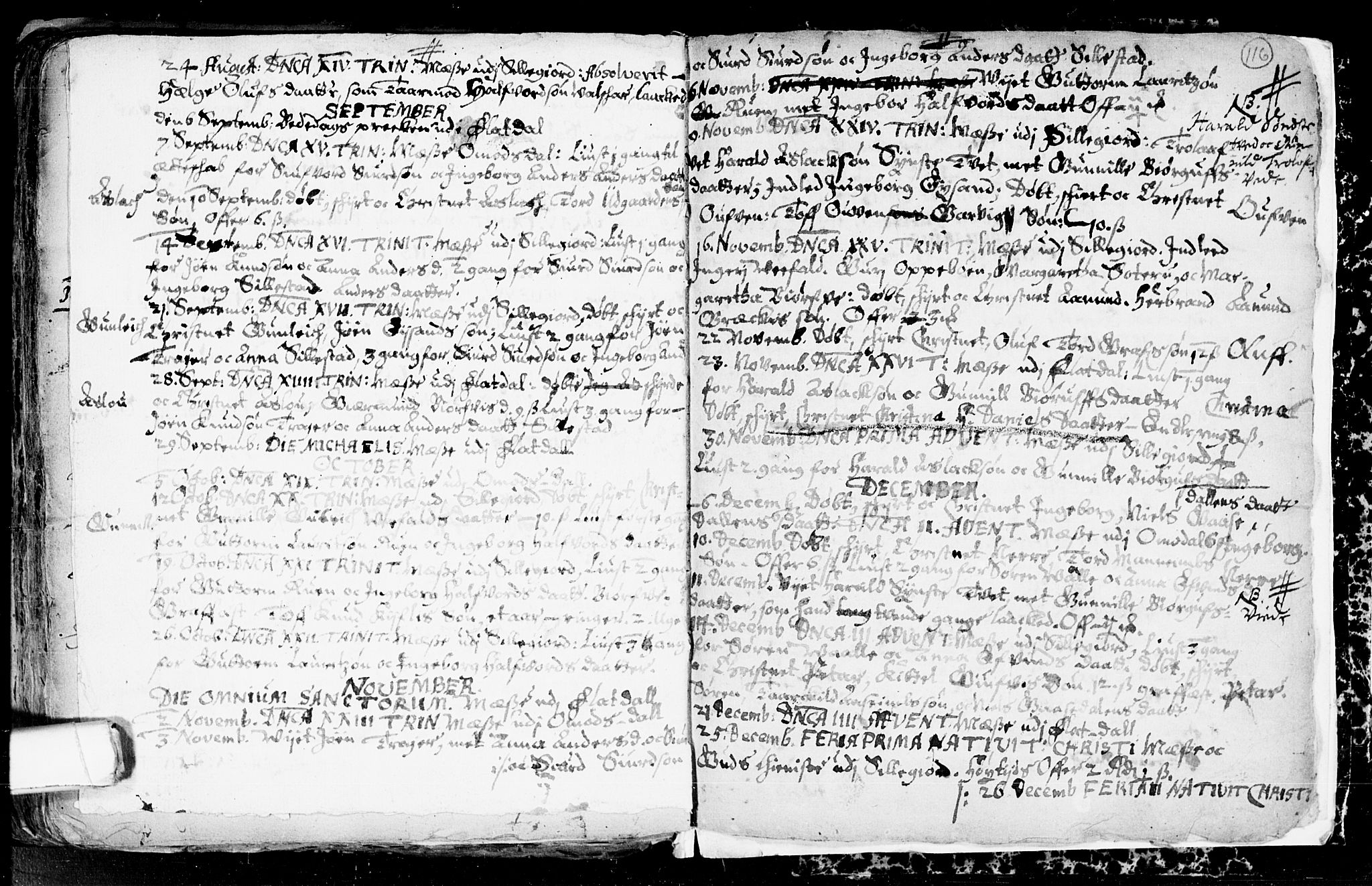 Seljord kirkebøker, SAKO/A-20/F/Fa/L0001: Parish register (official) no. I 1, 1654-1686, p. 116