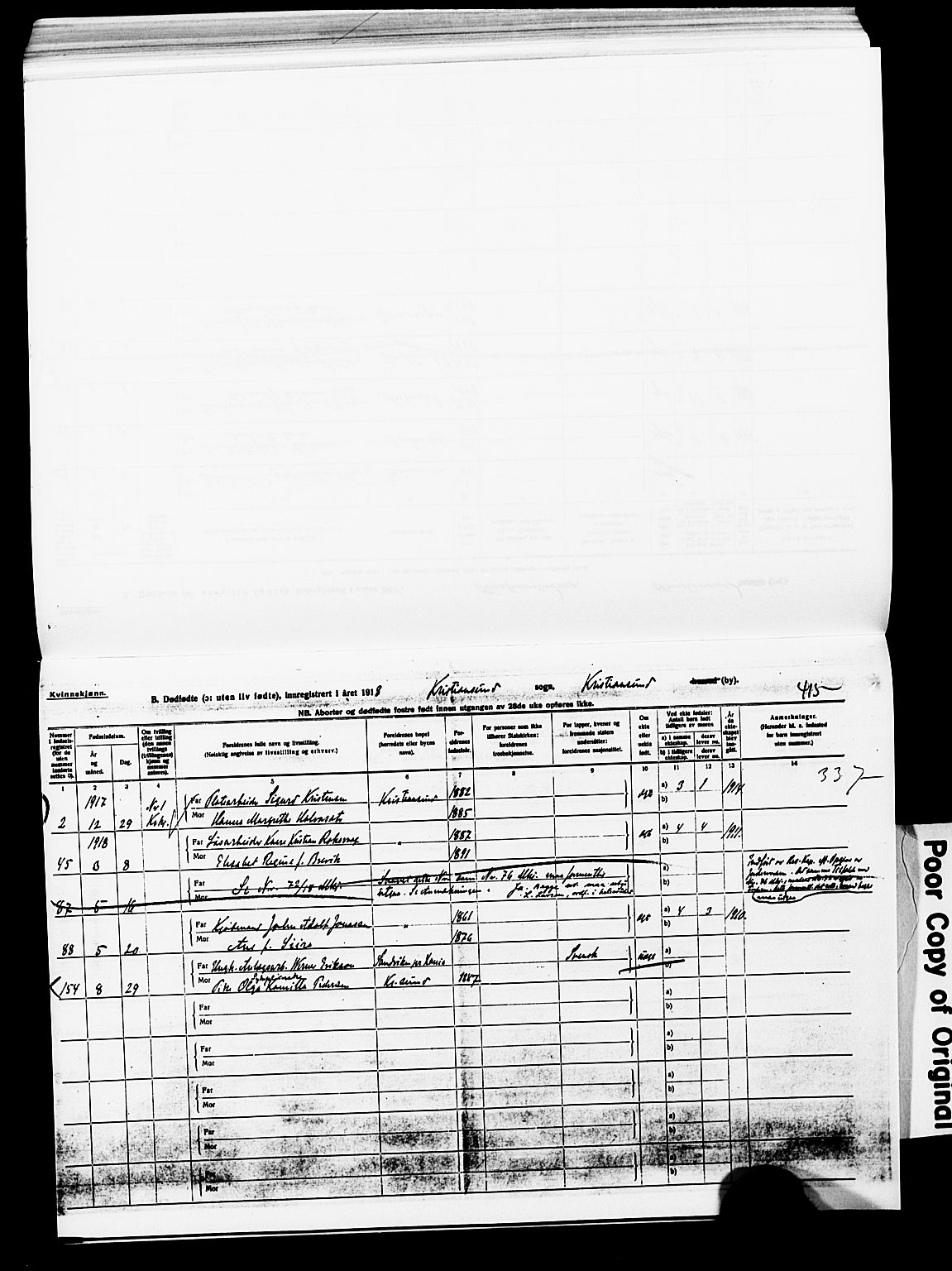 Ministerialprotokoller, klokkerbøker og fødselsregistre - Møre og Romsdal, AV/SAT-A-1454/572/L0861: Parish register (official) no. 572D05, 1913-1920