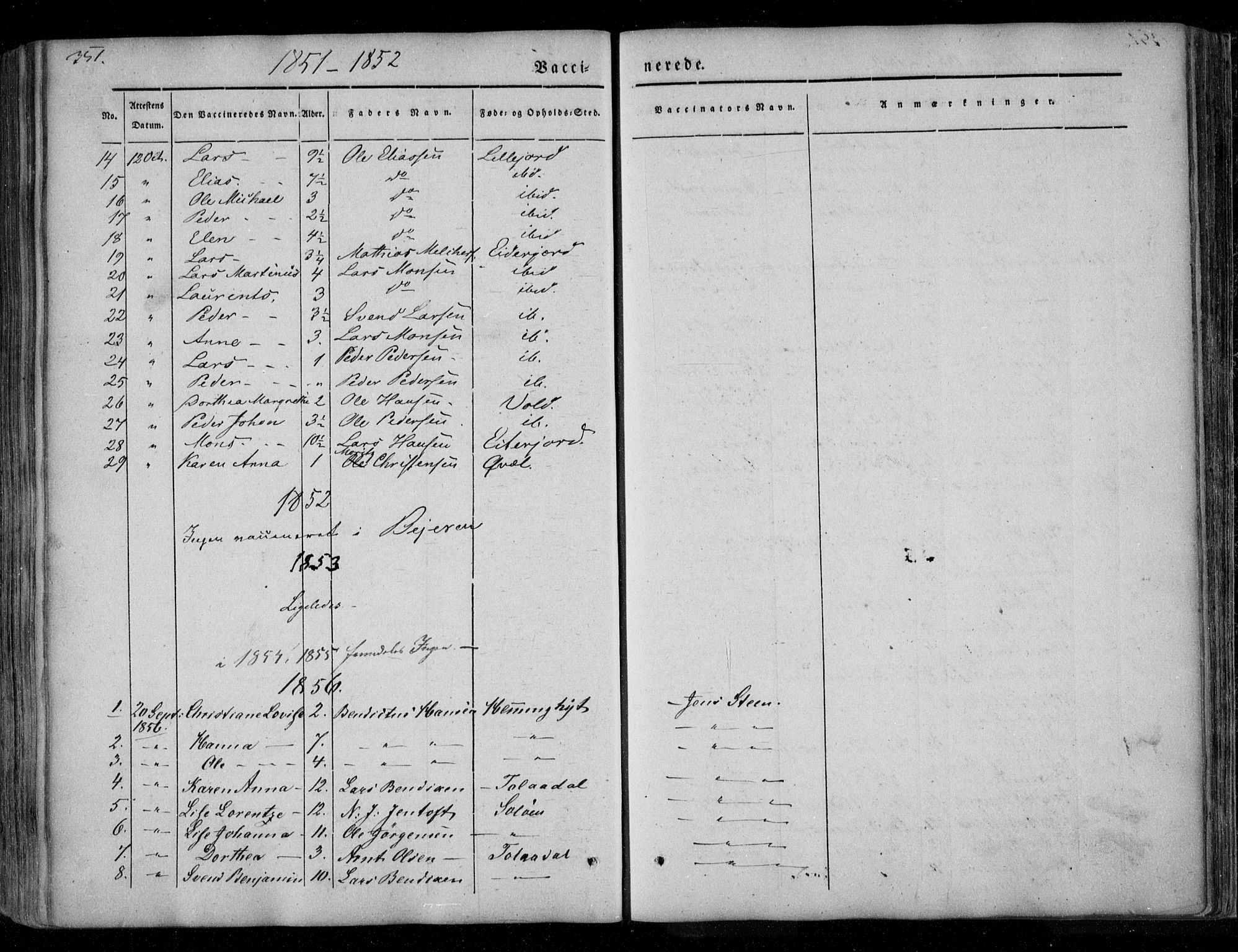 Ministerialprotokoller, klokkerbøker og fødselsregistre - Nordland, AV/SAT-A-1459/846/L0644: Parish register (official) no. 846A02, 1837-1872, p. 351