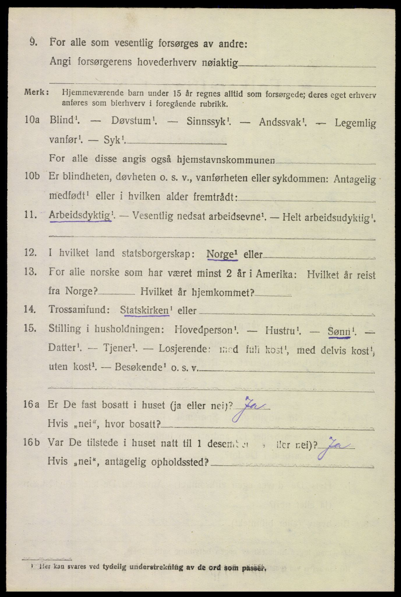 SAH, 1920 census for Etnedal, 1920, p. 3513