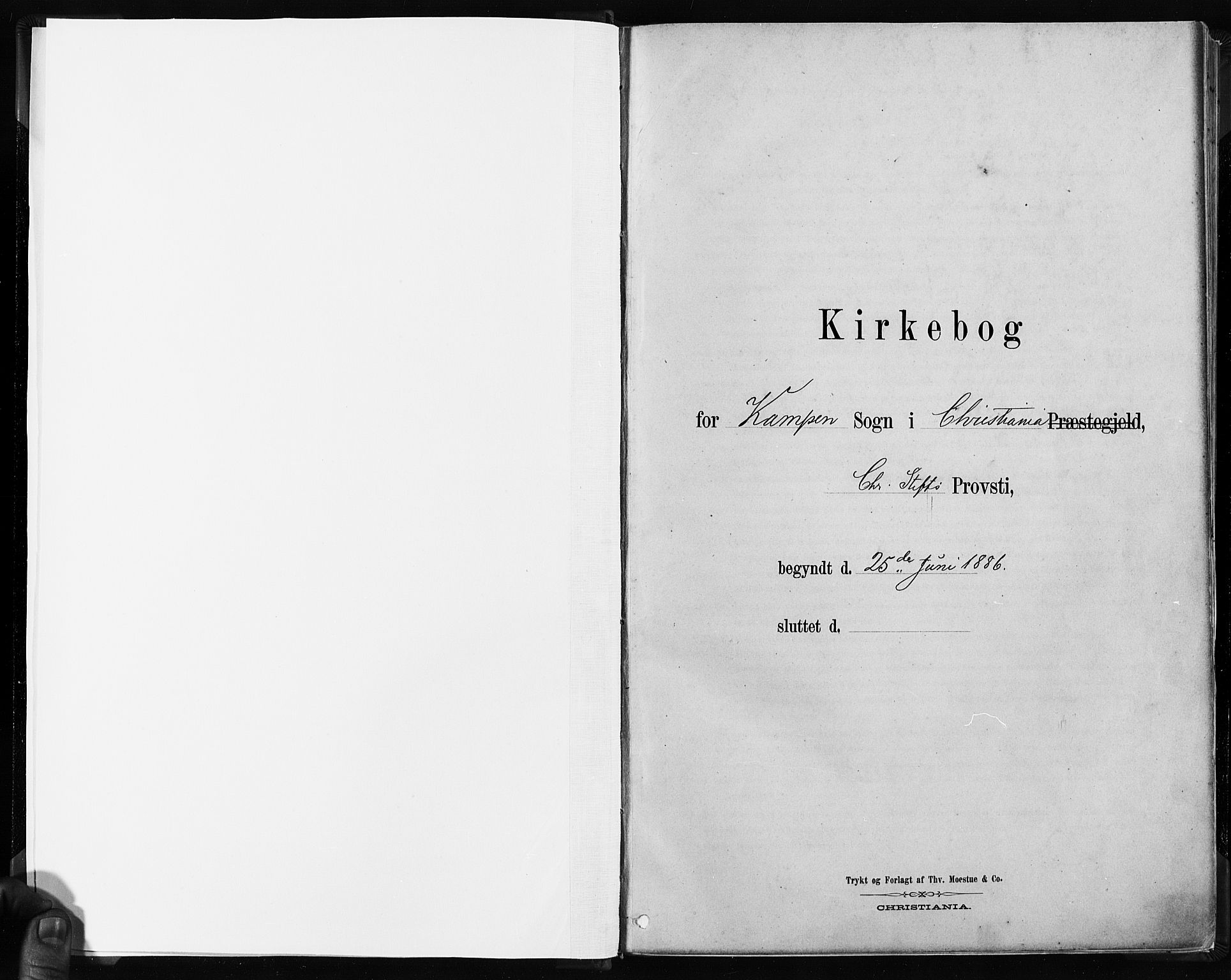 Kampen prestekontor Kirkebøker, SAO/A-10853/F/Fa/L0003: Parish register (official) no. I 3, 1886-1892