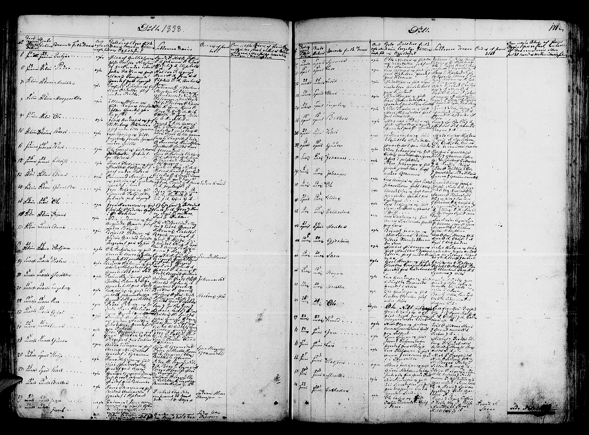 Ulvik sokneprestembete, AV/SAB-A-78801/H/Haa: Parish register (official) no. A 11, 1793-1838, p. 171