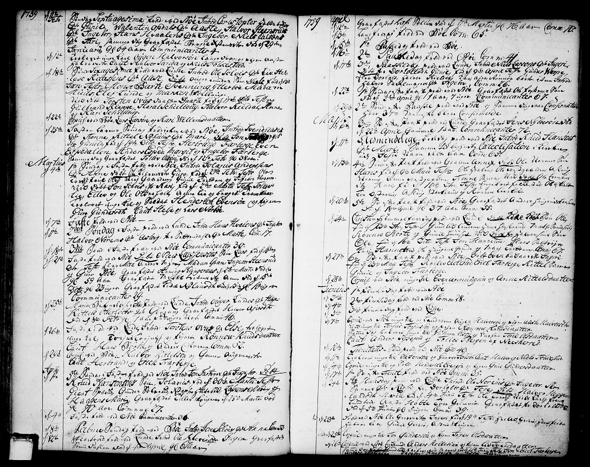Bø kirkebøker, AV/SAKO-A-257/F/Fa/L0004: Parish register (official) no. 4, 1748-1785