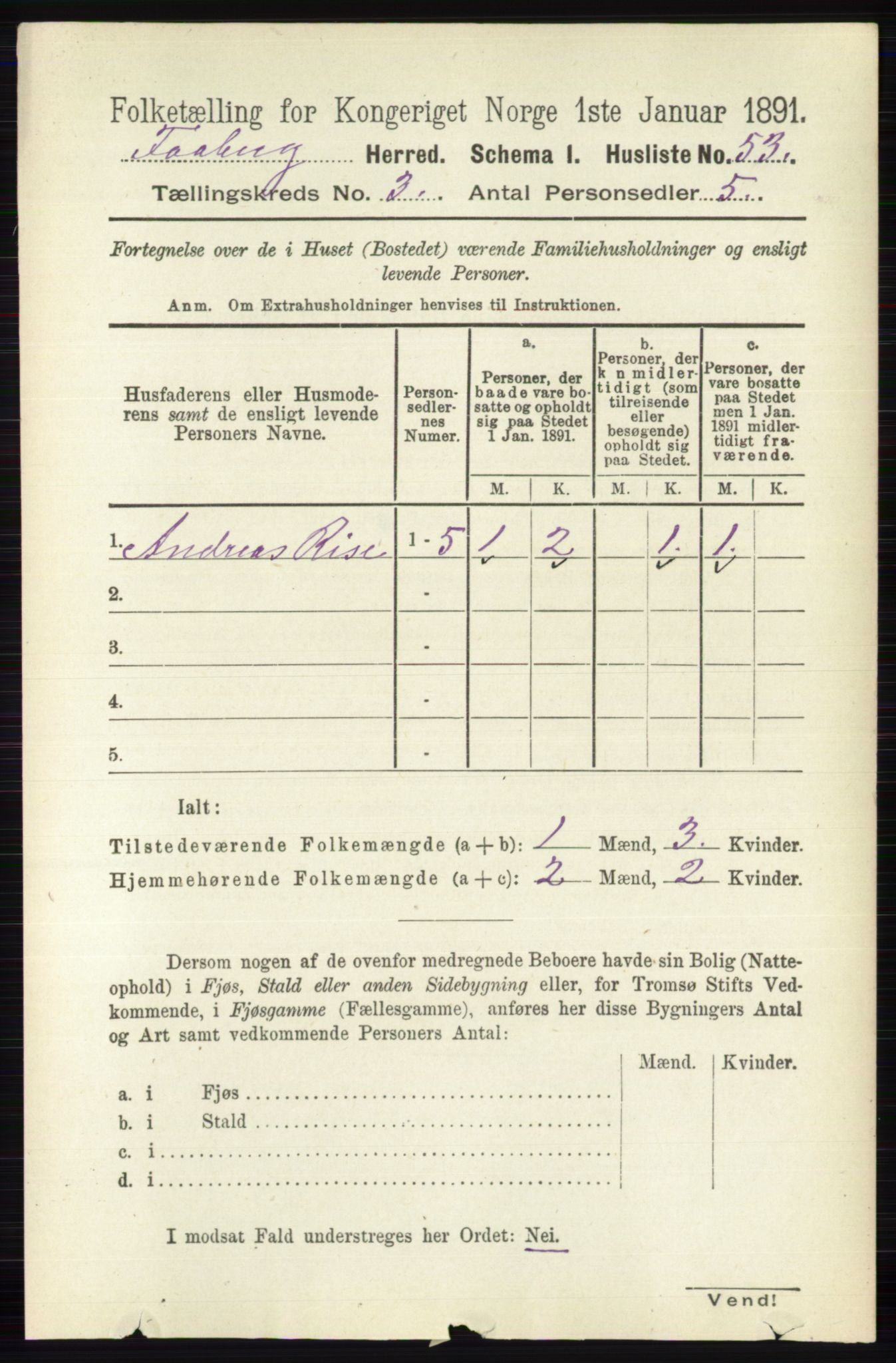 RA, 1891 census for 0524 Fåberg, 1891, p. 856