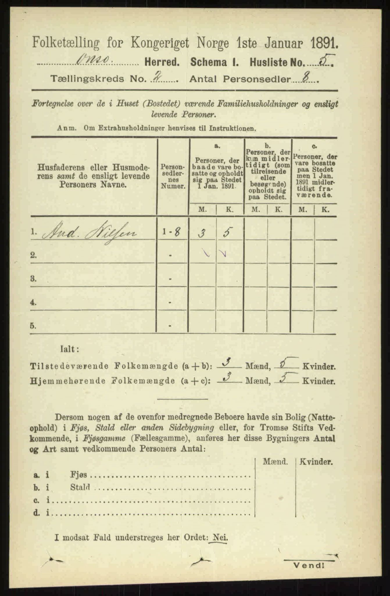 RA, 1891 census for 0134 Onsøy, 1891, p. 820