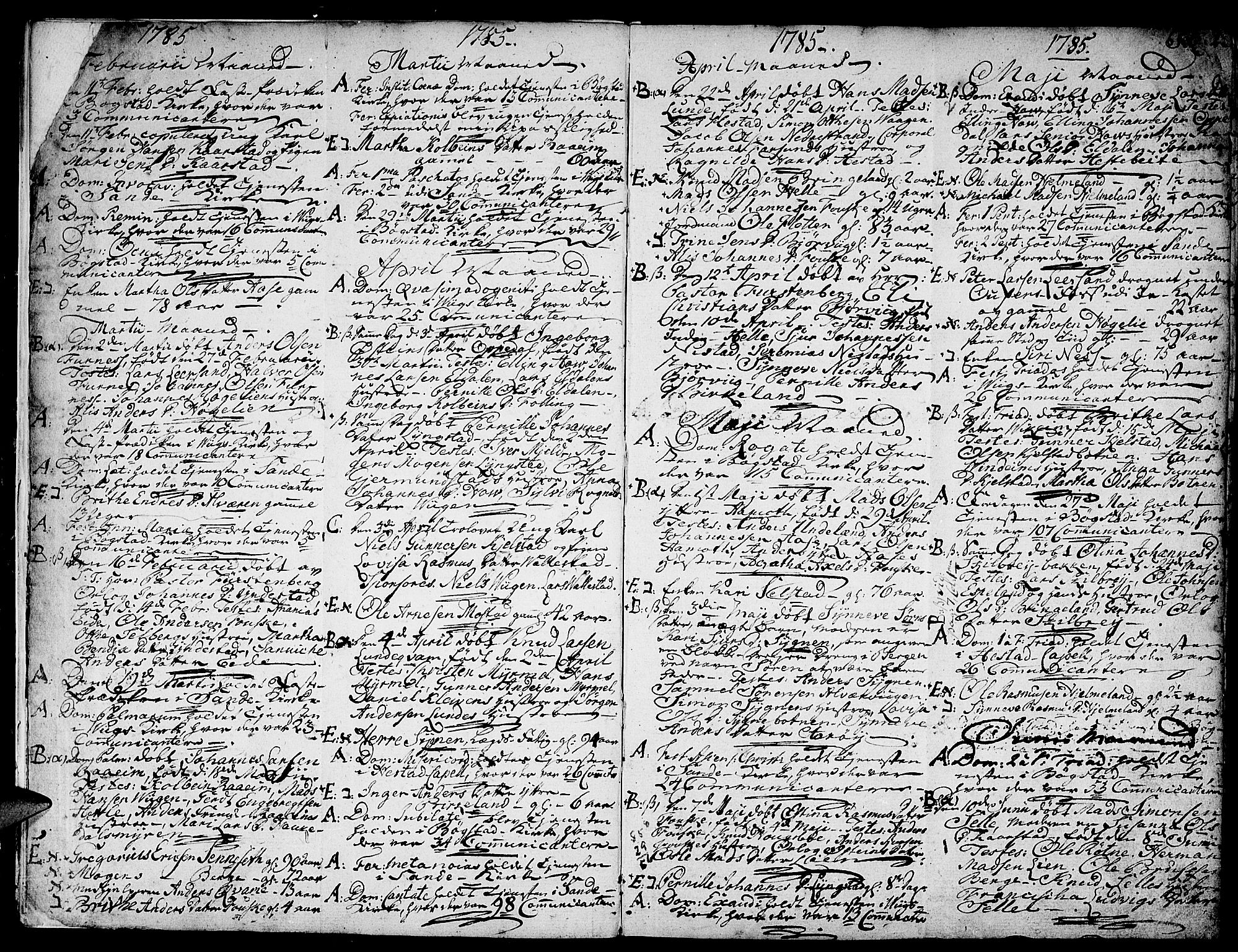 Gaular sokneprestembete, SAB/A-80001/H/Haa: Parish register (official) no. A 2, 1785-1821, p. 2