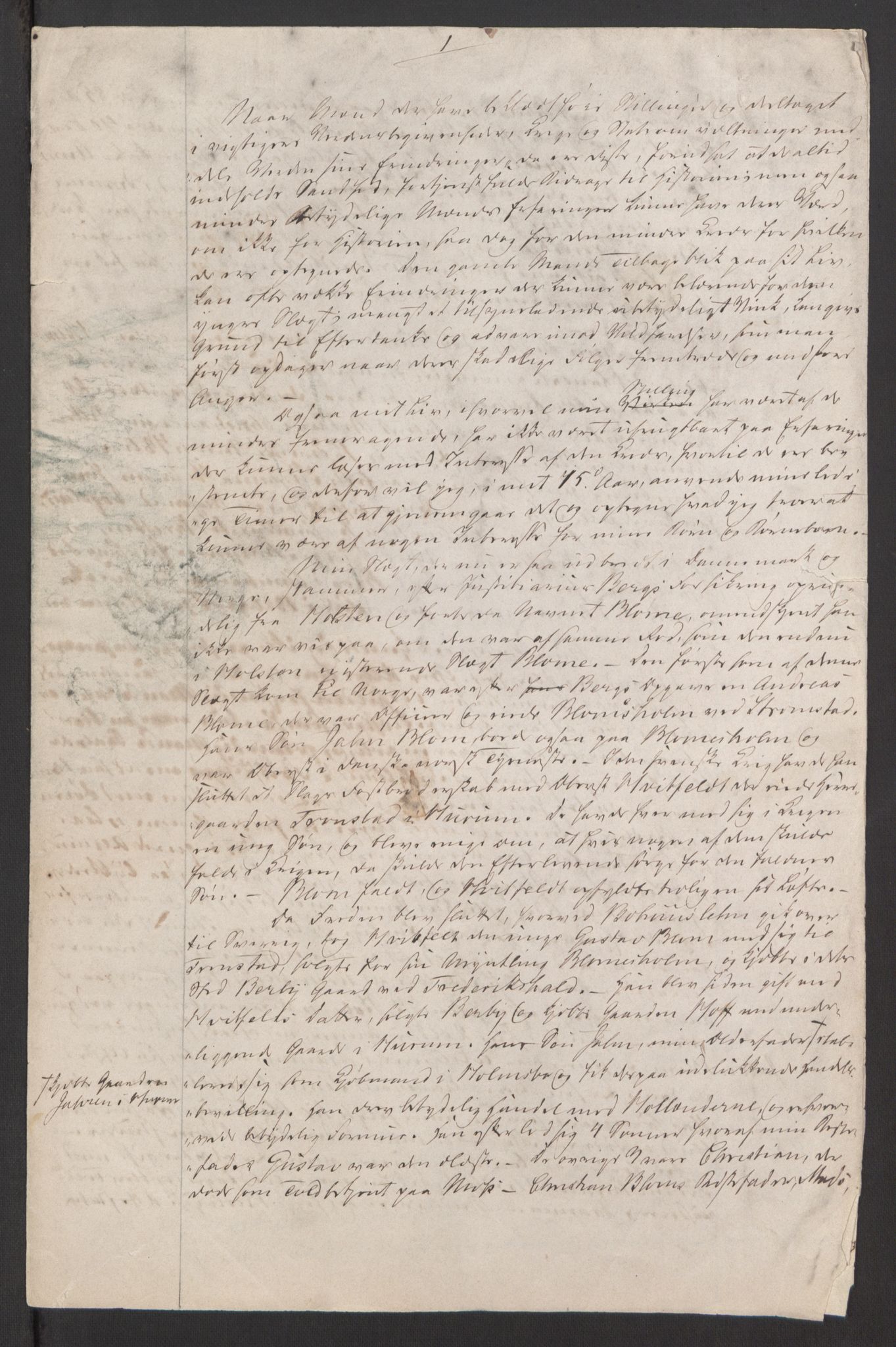 Blom, Gustav Peter, AV/RA-PA-0568/F/L0001/0001: Brev og manuskripter / Erindringer, nedtegnelser om slekt og reiseberetninger fra inn- og utland, 1796-1869, p. 24