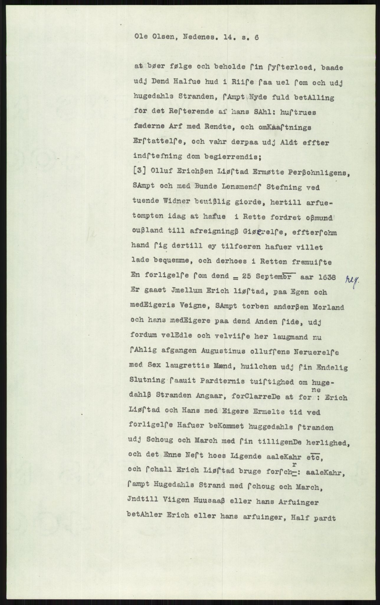 Samlinger til kildeutgivelse, Diplomavskriftsamlingen, AV/RA-EA-4053/H/Ha, p. 3023