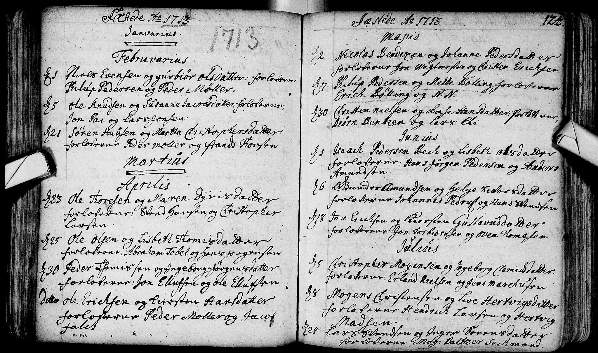 Bragernes kirkebøker, SAKO/A-6/F/Fa/L0003: Parish register (official) no. I 3, 1706-1734, p. 124