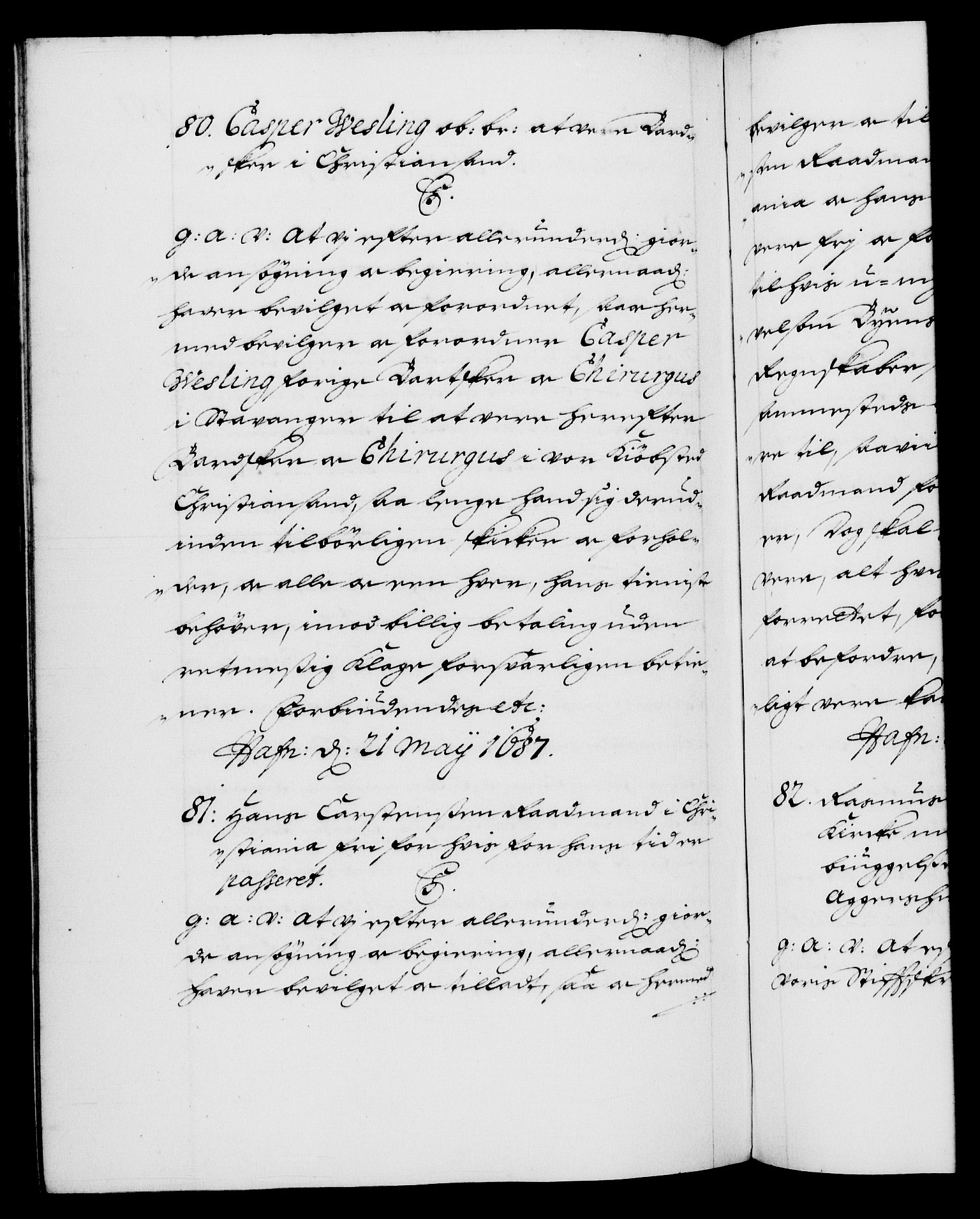 Danske Kanselli 1572-1799, AV/RA-EA-3023/F/Fc/Fca/Fcaa/L0014: Norske registre (mikrofilm), 1685-1687, p. 481b