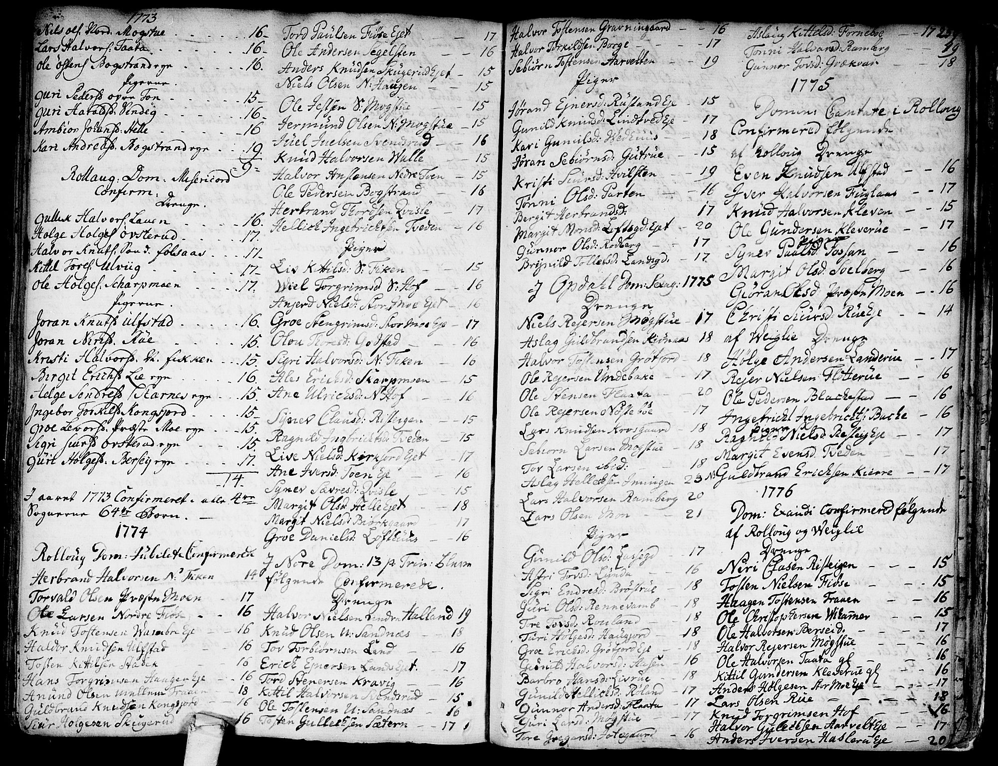Rollag kirkebøker, SAKO/A-240/F/Fa/L0003: Parish register (official) no. I 3, 1743-1778, p. 259