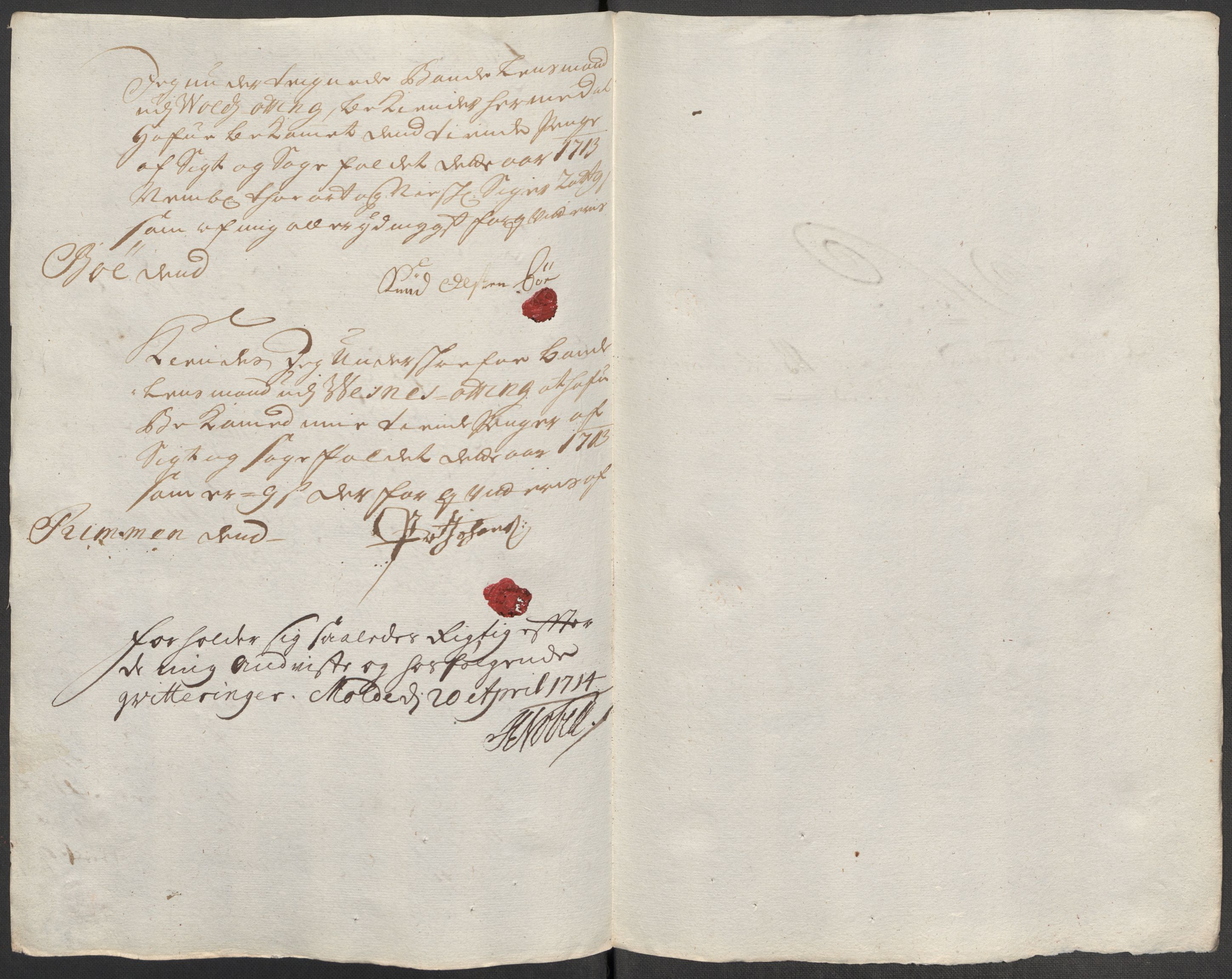 Rentekammeret inntil 1814, Reviderte regnskaper, Fogderegnskap, AV/RA-EA-4092/R55/L3662: Fogderegnskap Romsdal, 1713-1714, p. 221