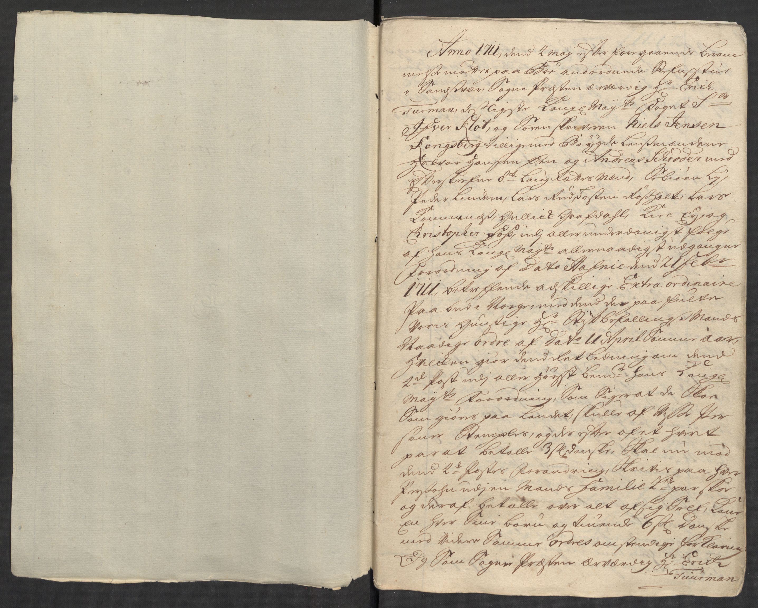 Rentekammeret inntil 1814, Reviderte regnskaper, Fogderegnskap, AV/RA-EA-4092/R24/L1586: Fogderegnskap Numedal og Sandsvær, 1711, p. 277