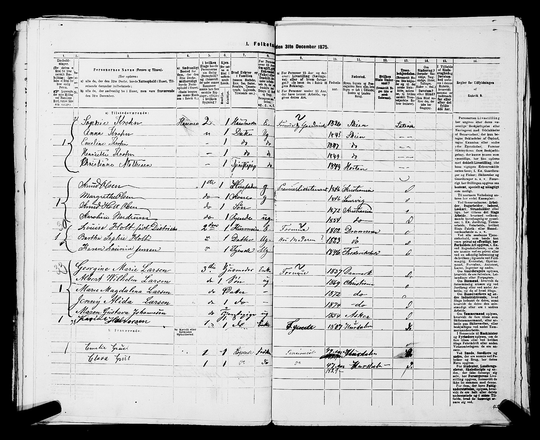 RA, 1875 census for 0301 Kristiania, 1875, p. 3534