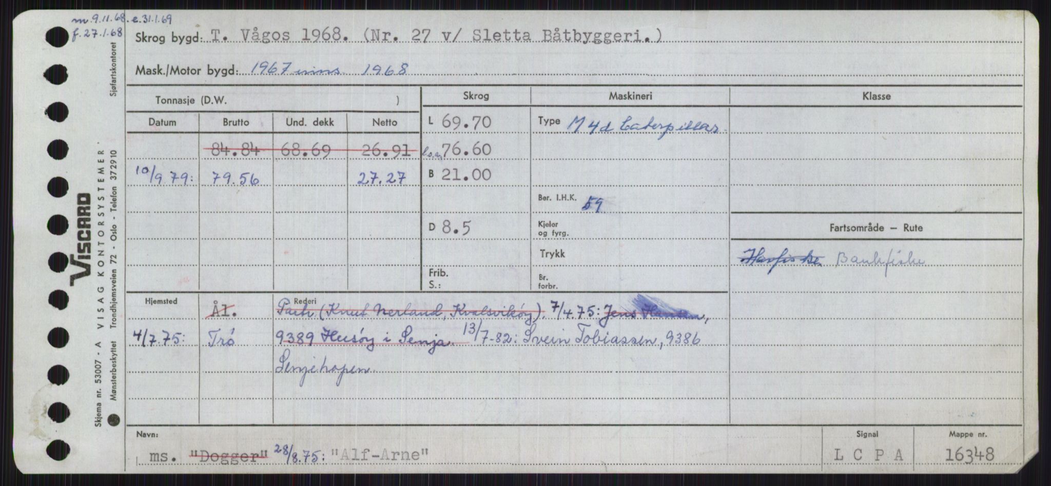 Sjøfartsdirektoratet med forløpere, Skipsmålingen, RA/S-1627/H/Ha/L0001/0001: Fartøy, A-Eig / Fartøy A-Bjøn, p. 99