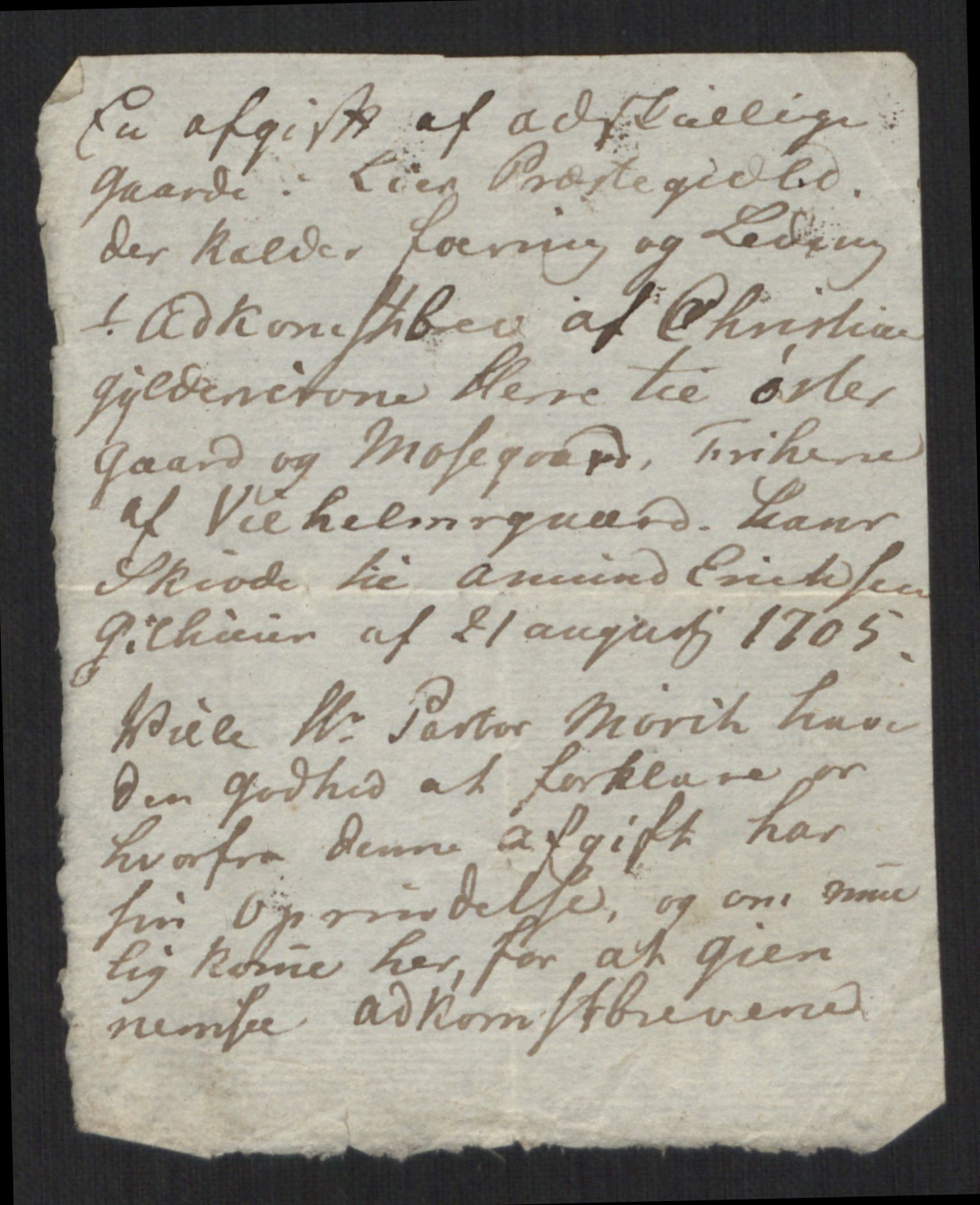 Mørch, Andreas Jensen, AV/RA-PA-0004/F/L0001: Brev, avskrifter, familiedokumenter m.v., 1345-1834, p. 95