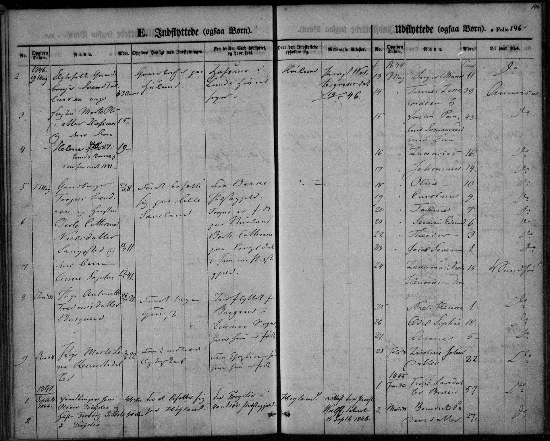 Herad sokneprestkontor, AV/SAK-1111-0018/F/Fa/Faa/L0004: Parish register (official) no. A 4, 1844-1853, p. 196