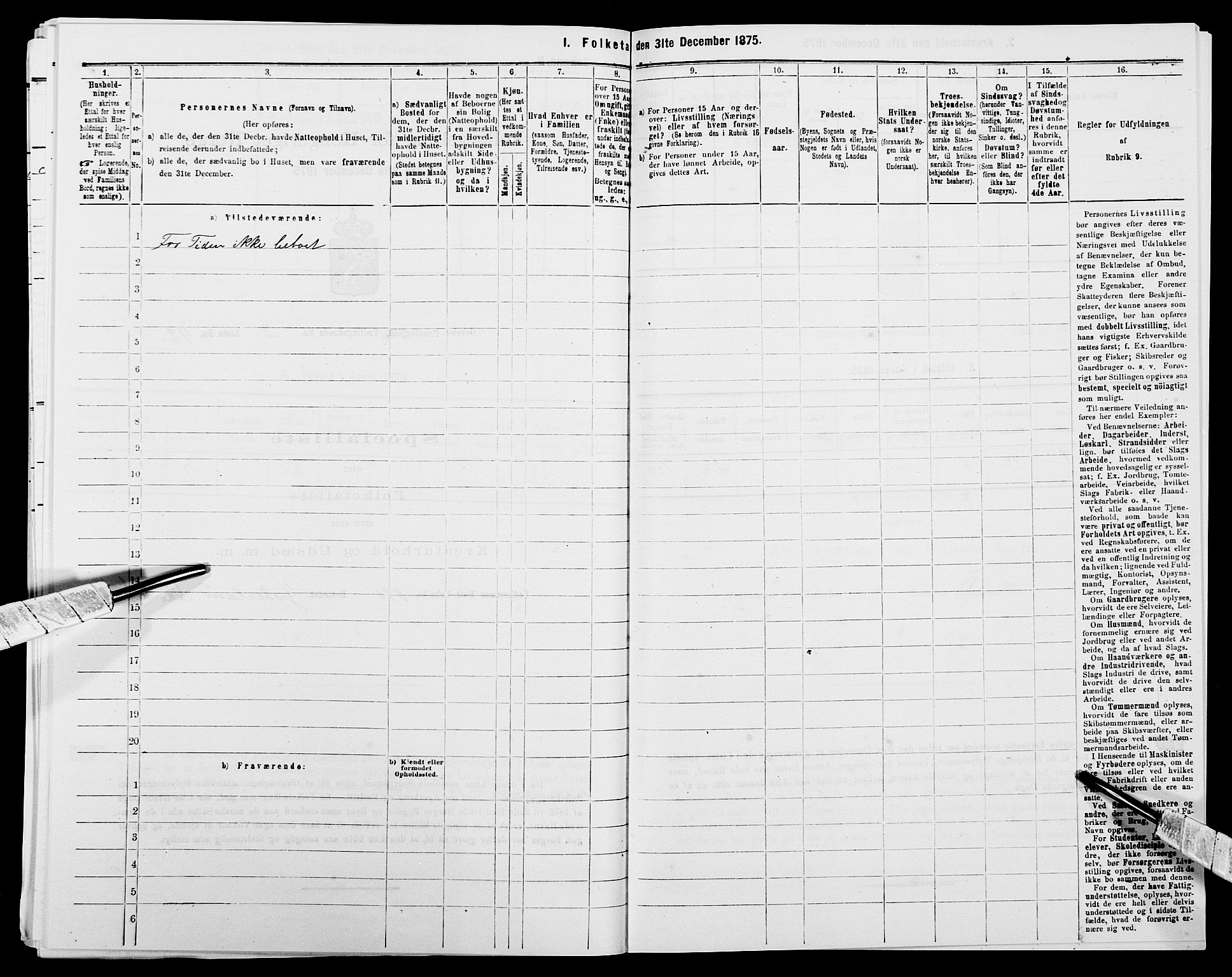 SAK, 1875 census for 1016P Øvrebø, 1875, p. 258