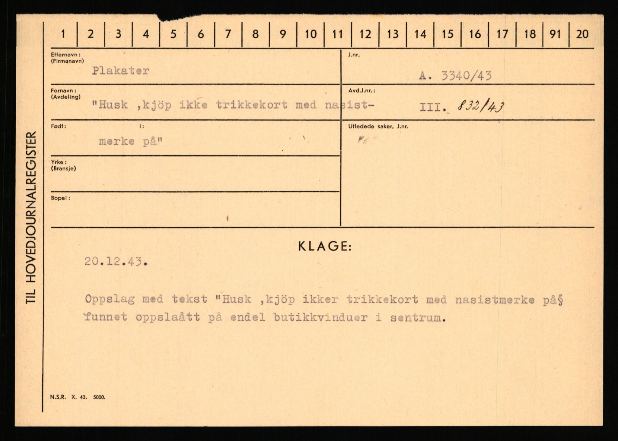 Statspolitiet - Hovedkontoret / Osloavdelingen, AV/RA-S-1329/C/Ca/L0012: Oanæs - Quistgaard	, 1943-1945, p. 4537